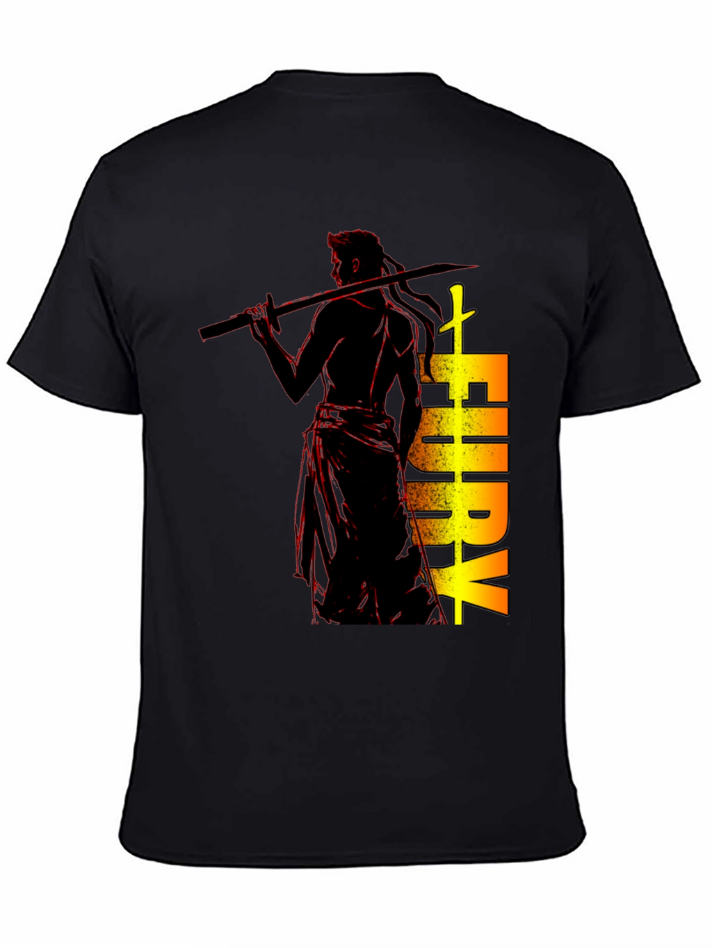 Fury Graphic Print Tee - Black