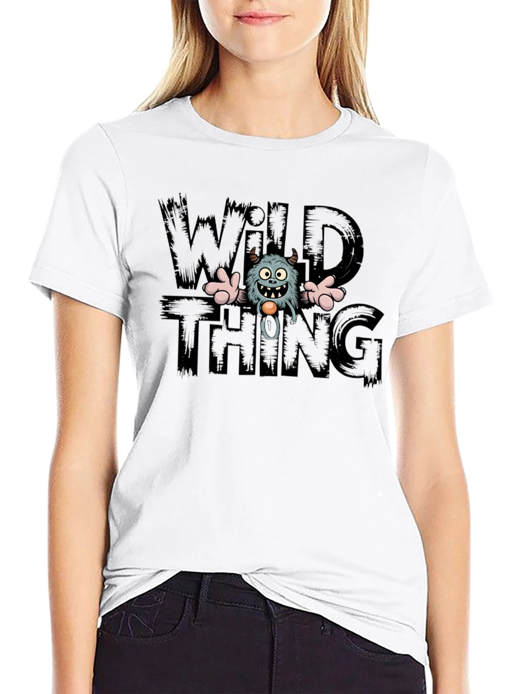 Wild Thing Monster Graphic Tee - Cotton Blend