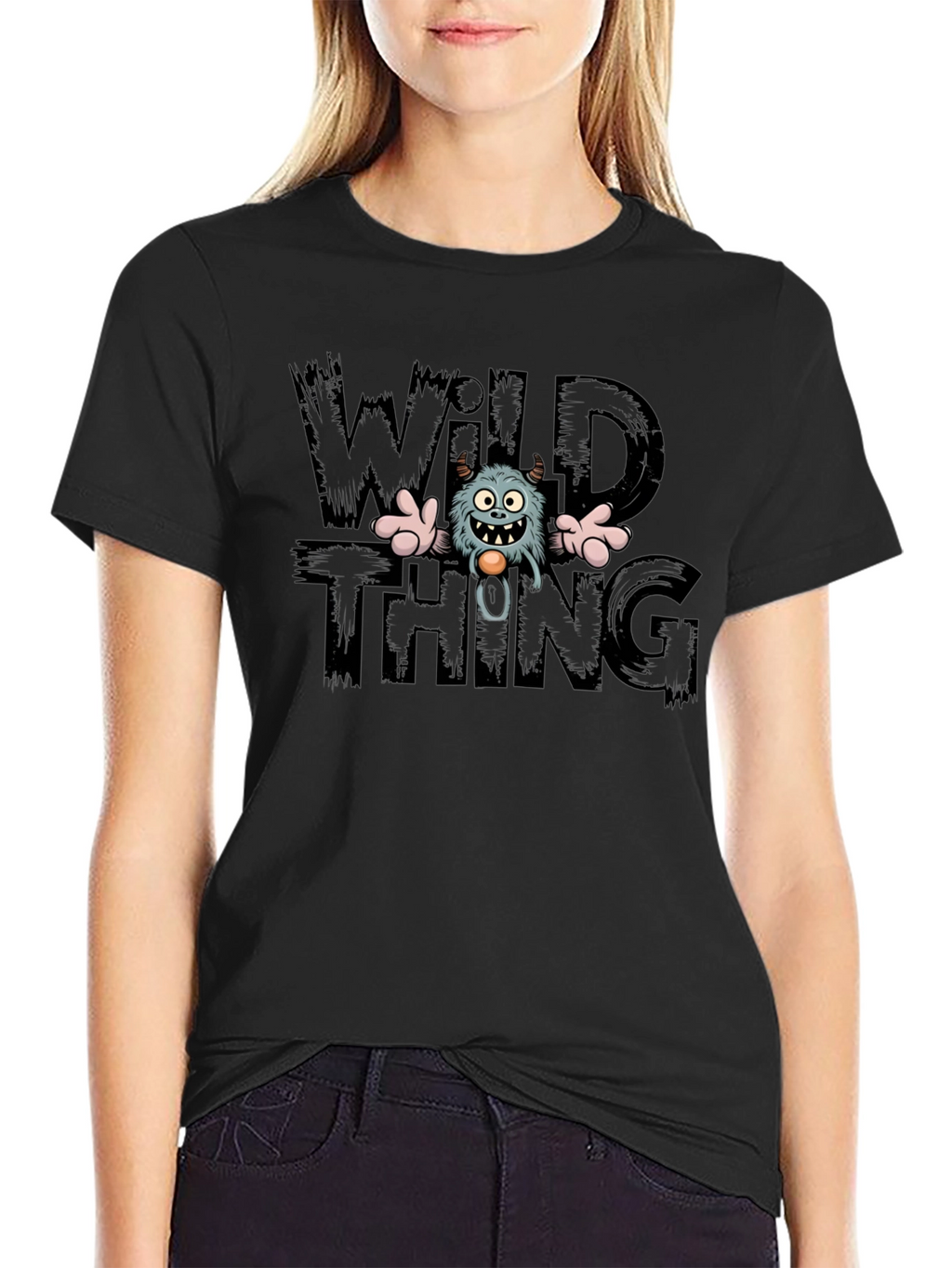 Wild Thing Monster Graphic Tee - Cotton Blend