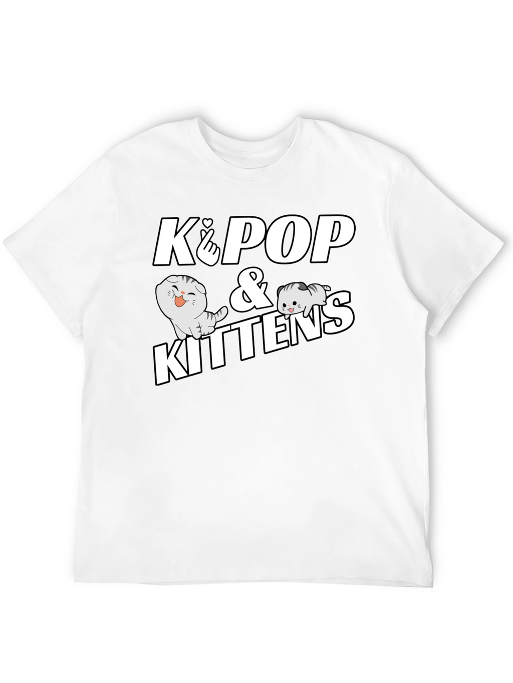 K-Pop and Kittens Graphic T-Shirt