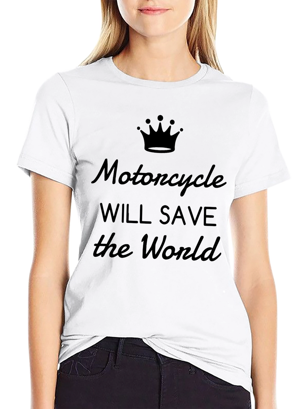 Motorcycle Will Save the World Graphic Tee