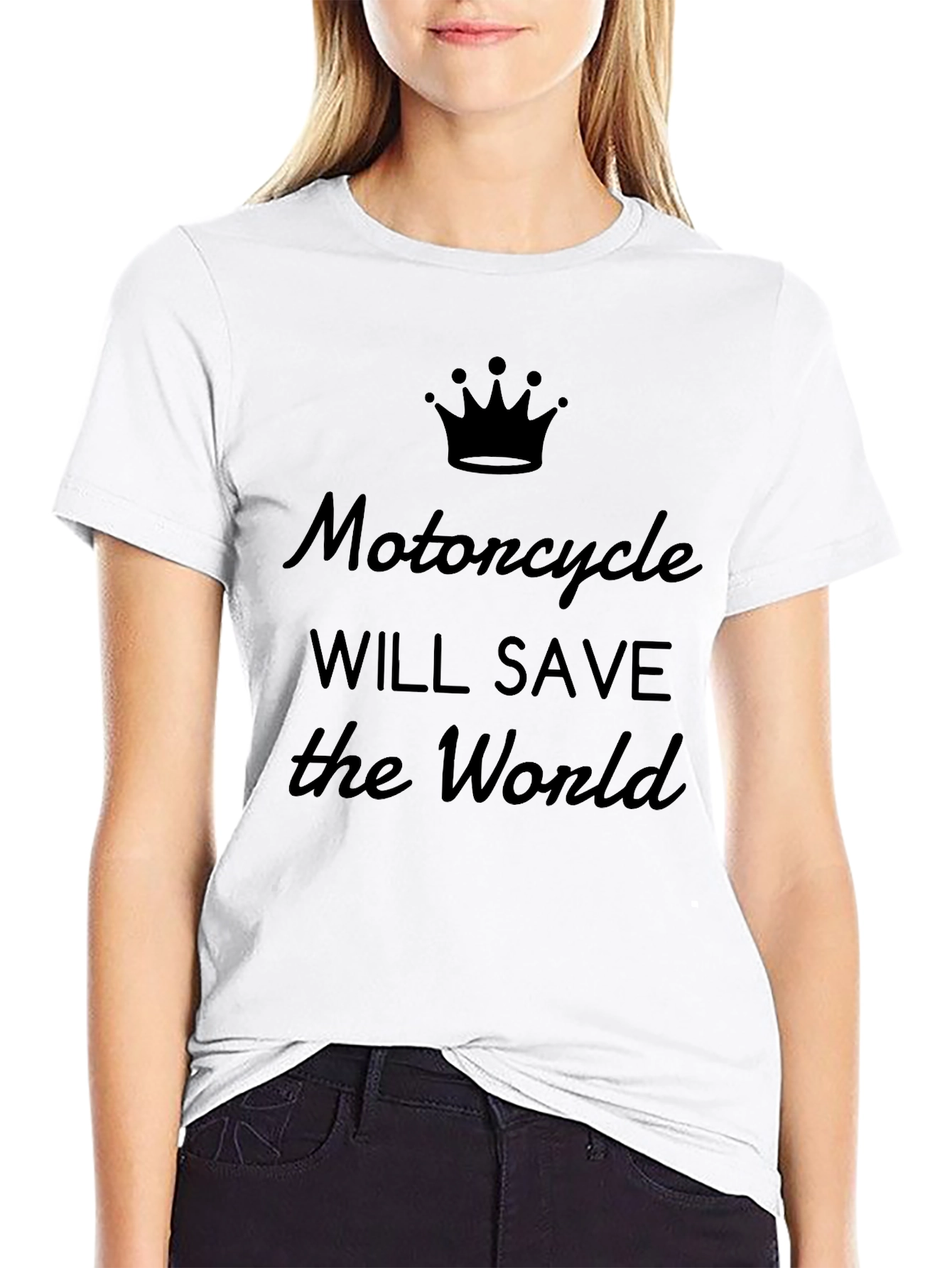 Motorcycle Will Save the World Graphic Tee