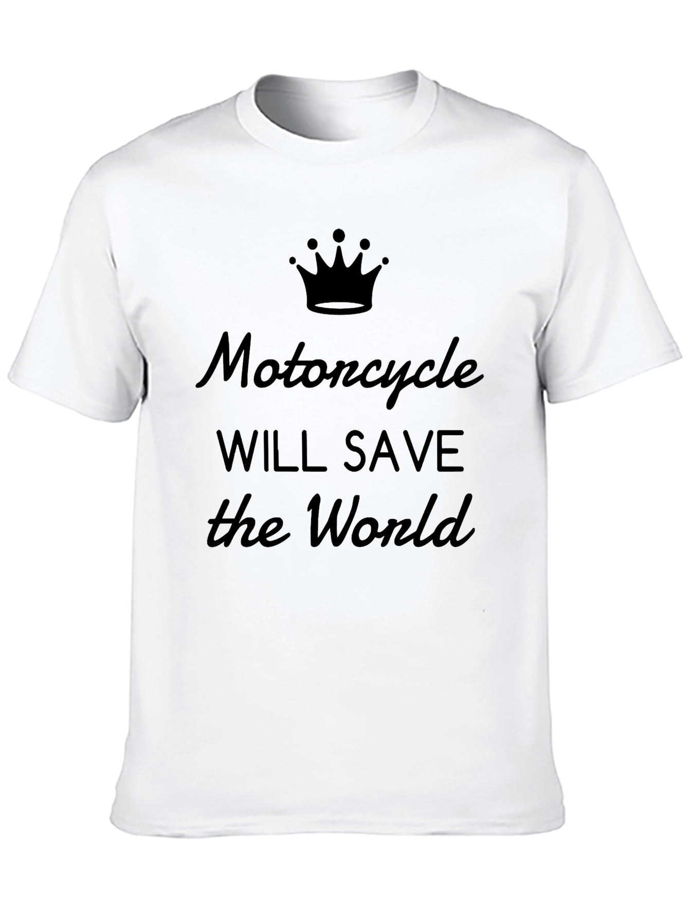 Motorcycle Will Save the World Graphic Tee