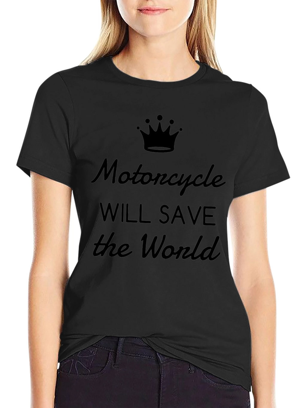 Motorcycle Will Save the World Graphic Tee