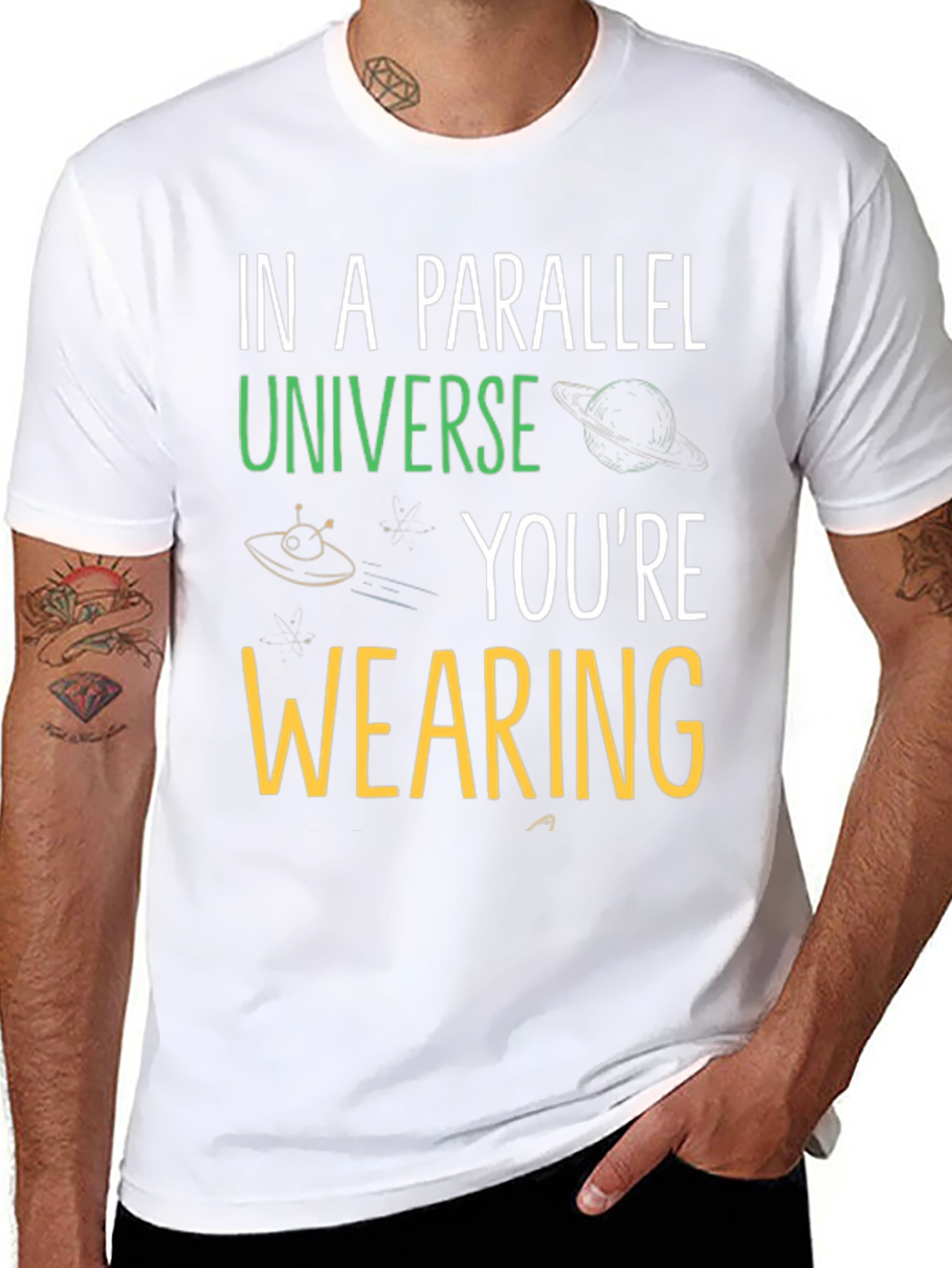 Parallel Universe Graphic T-Shirt - Novelty Space Tee