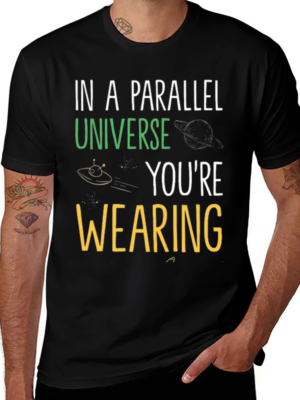 Parallel Universe Graphic T-Shirt - Novelty Space Tee