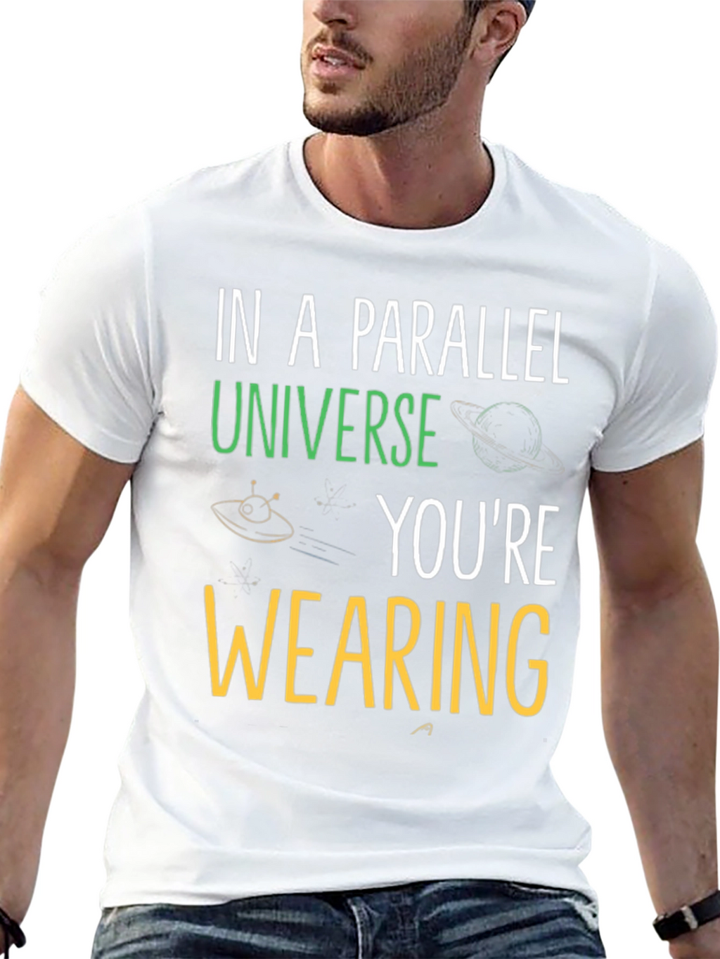 Parallel Universe Graphic T-Shirt - Novelty Space Tee