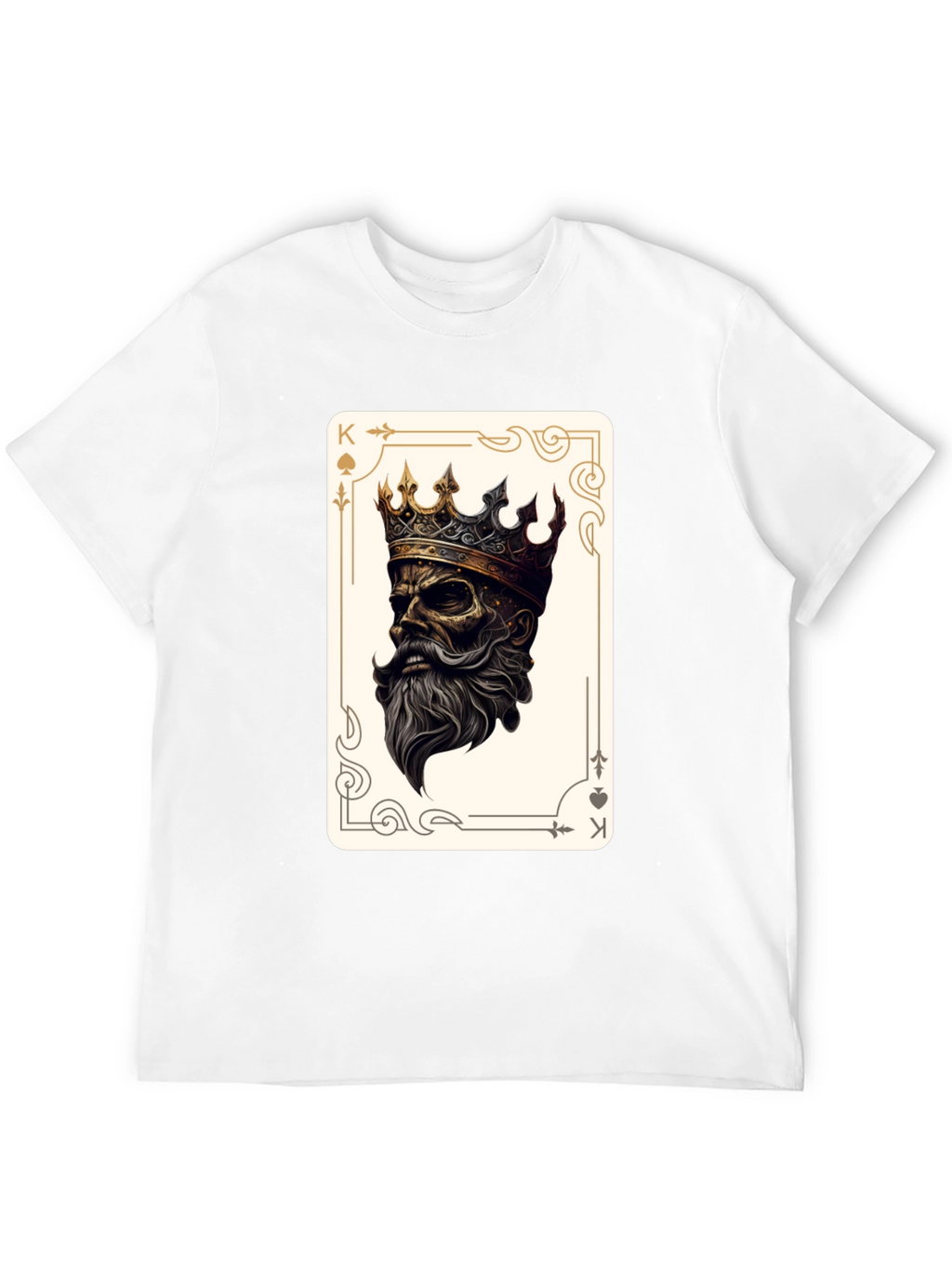 King of Spades Graphic Tee - Black Cotton