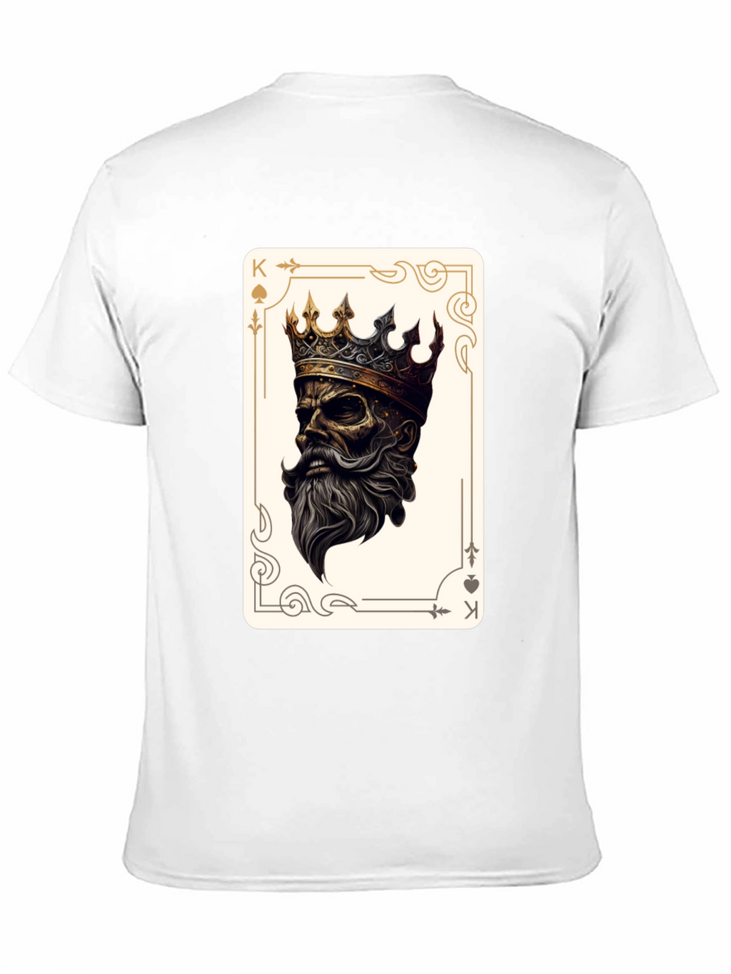 King of Spades Graphic Tee - Black Cotton