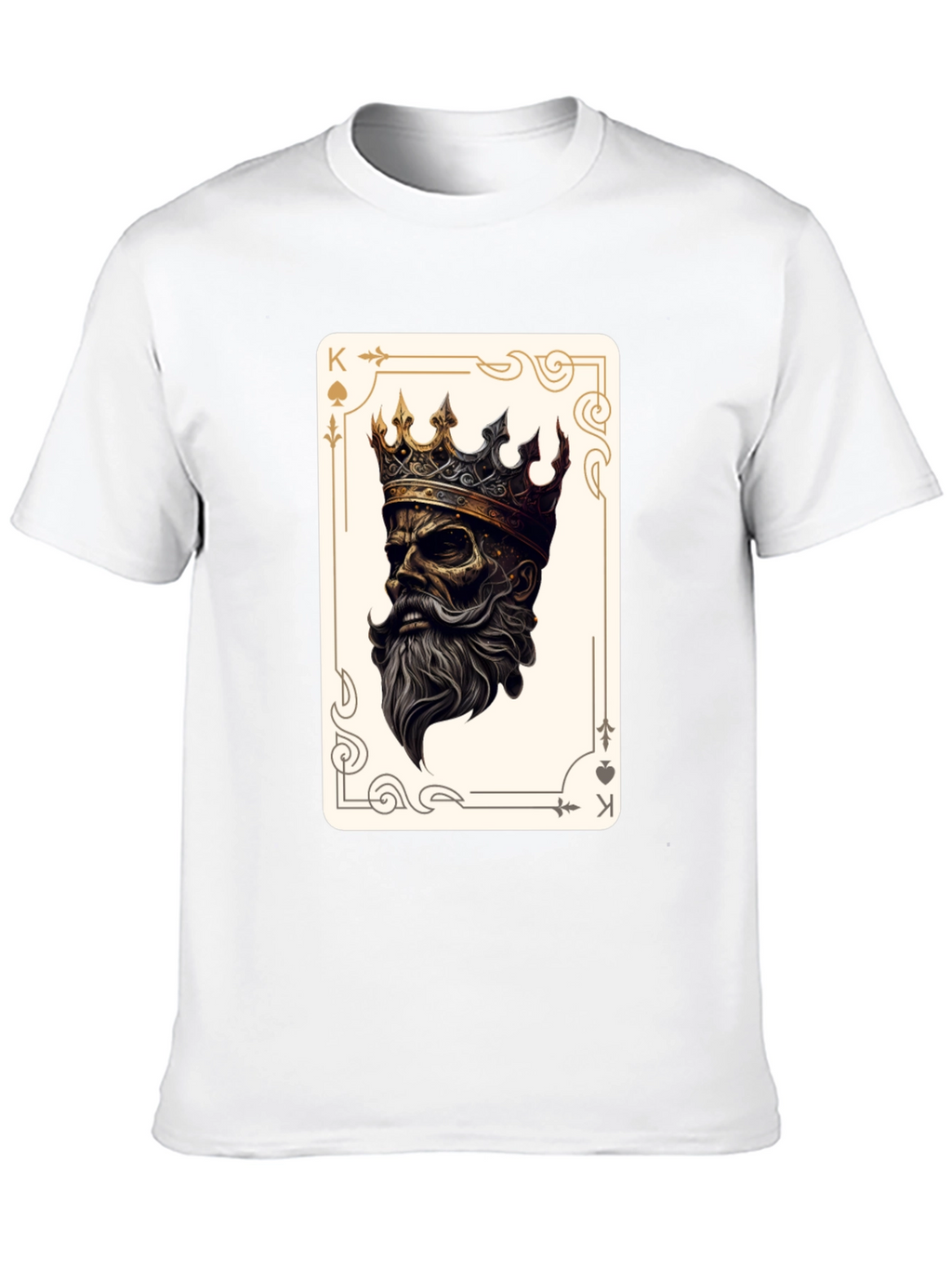 King of Spades Graphic Tee - Black Cotton