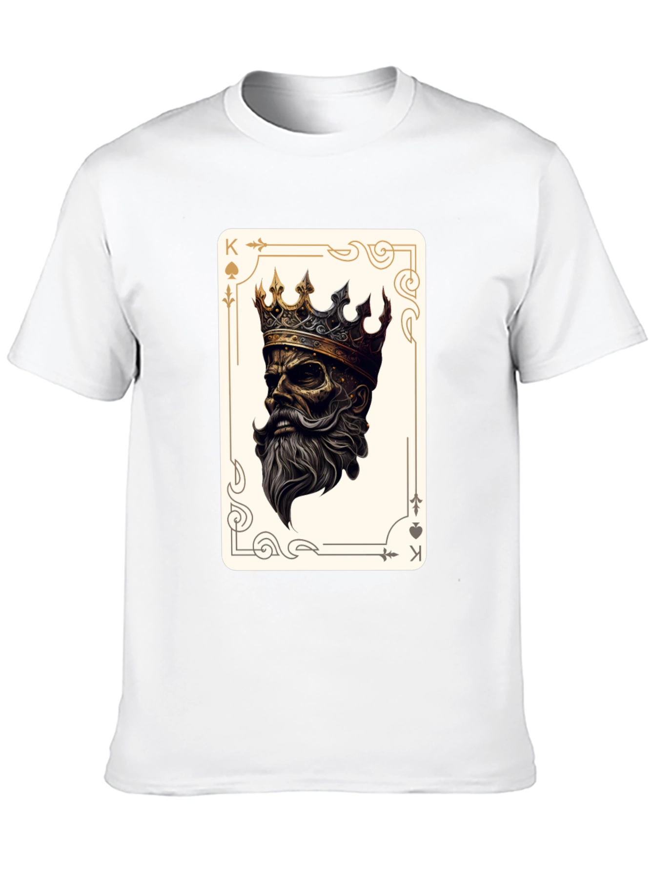 King of Spades Graphic Tee - Black Cotton