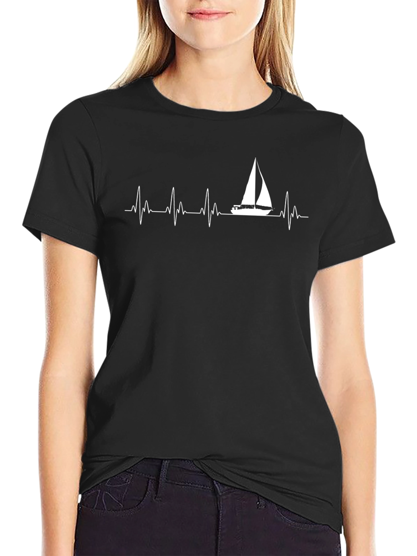 Sailboat Heartbeat T-Shirt