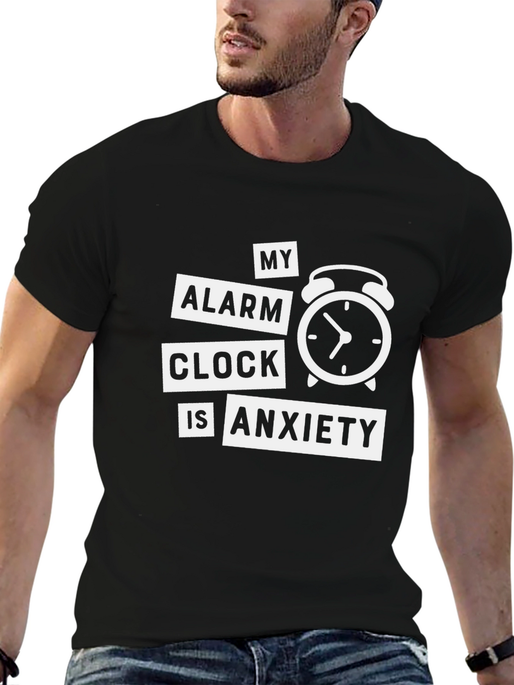 My Alarm Clock Is Anxiety Graphic T-Shirt