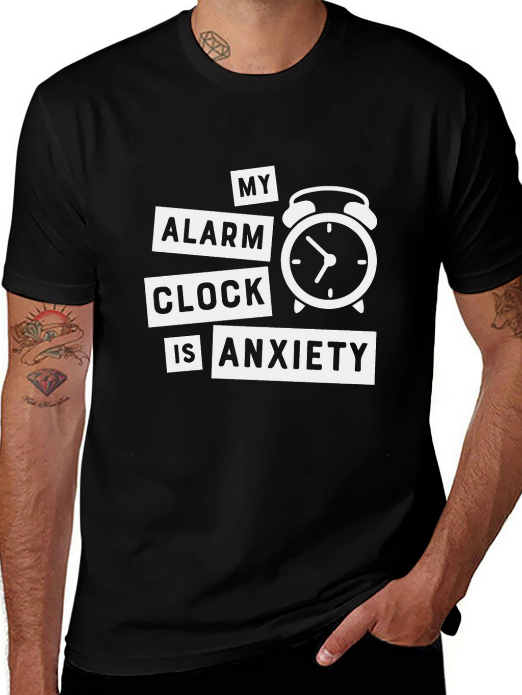 My Alarm Clock Is Anxiety Graphic T-Shirt