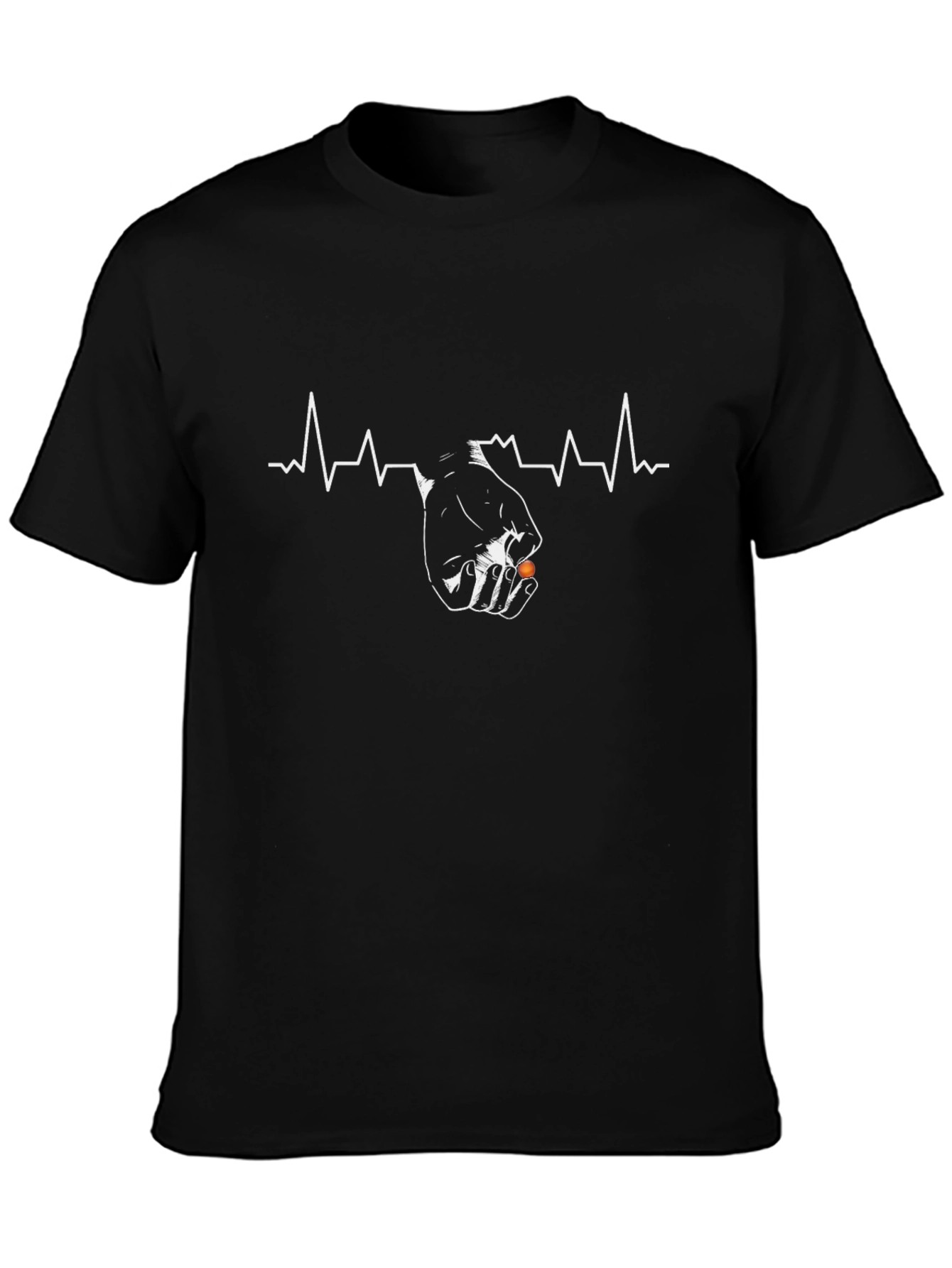 Heartbeat Gamer T-Shirt - Black