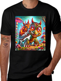 Turtle Devil Cartoon Graphic Tee