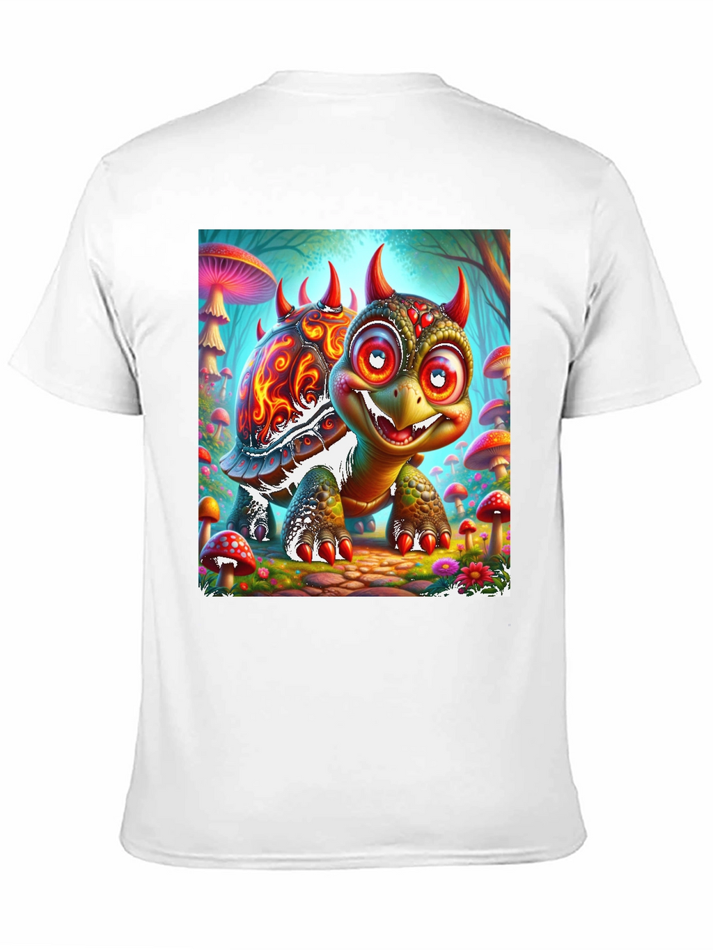 Turtle Devil Cartoon Graphic Tee