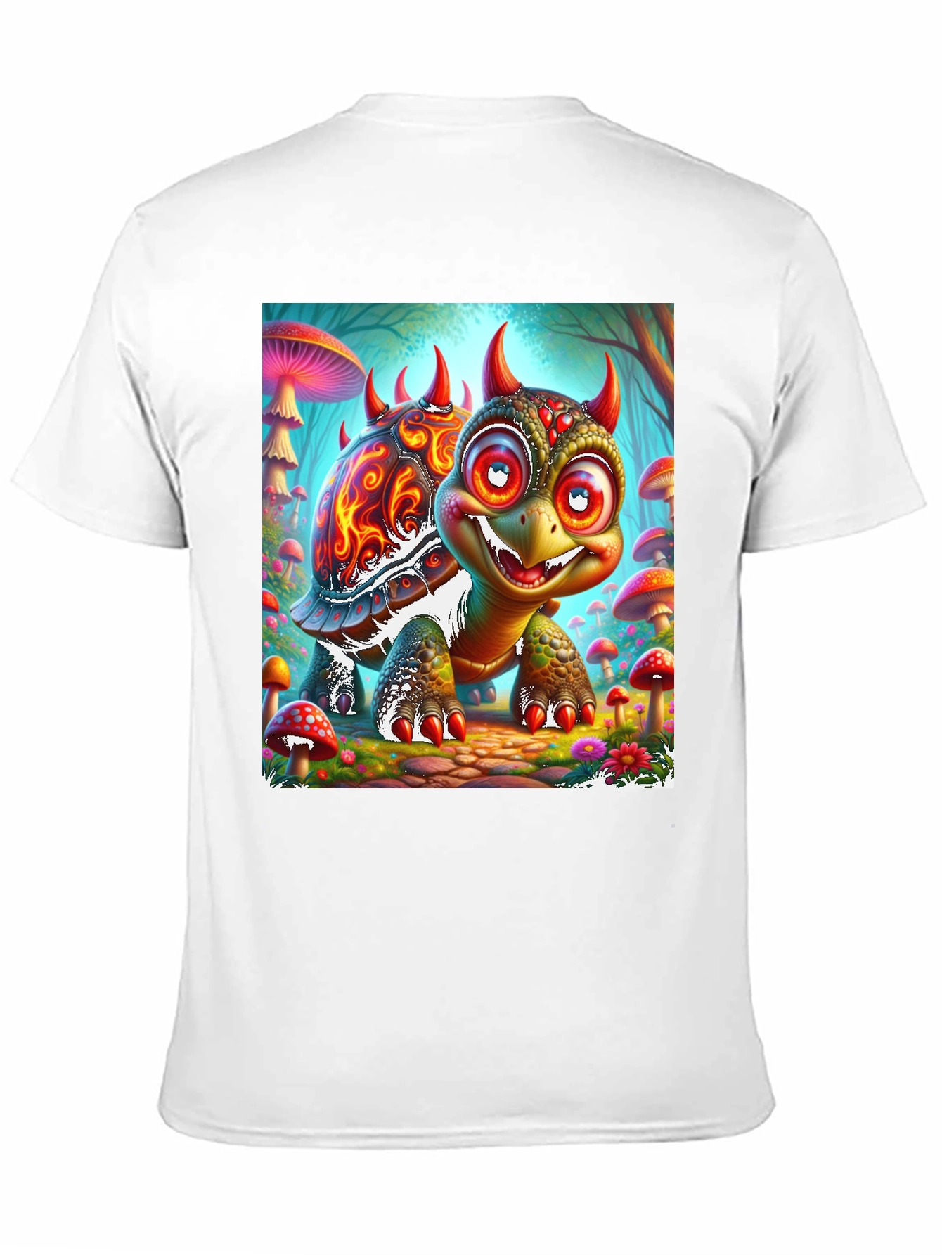 Turtle Devil Cartoon Graphic Tee