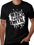 Heavy F#ckin Metal Black T-Shirt