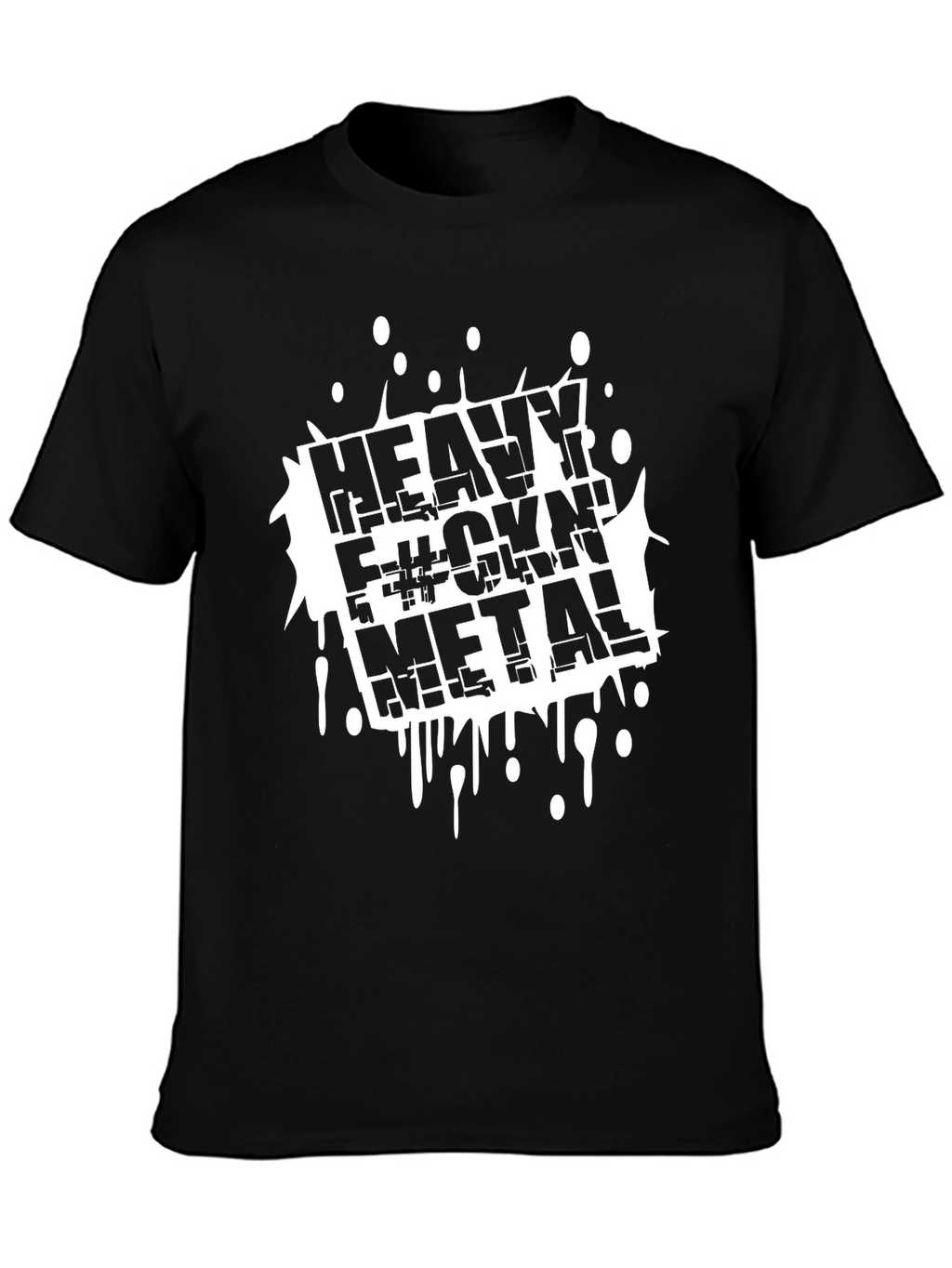 Heavy F#ckin Metal Black T-Shirt