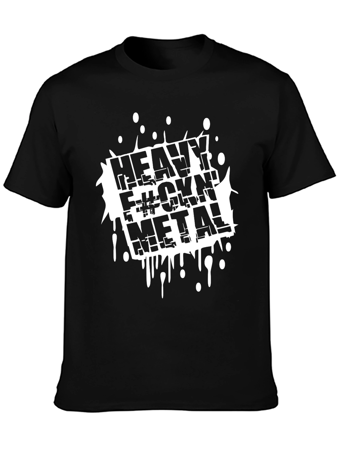 Heavy F#ckin Metal Black T-Shirt