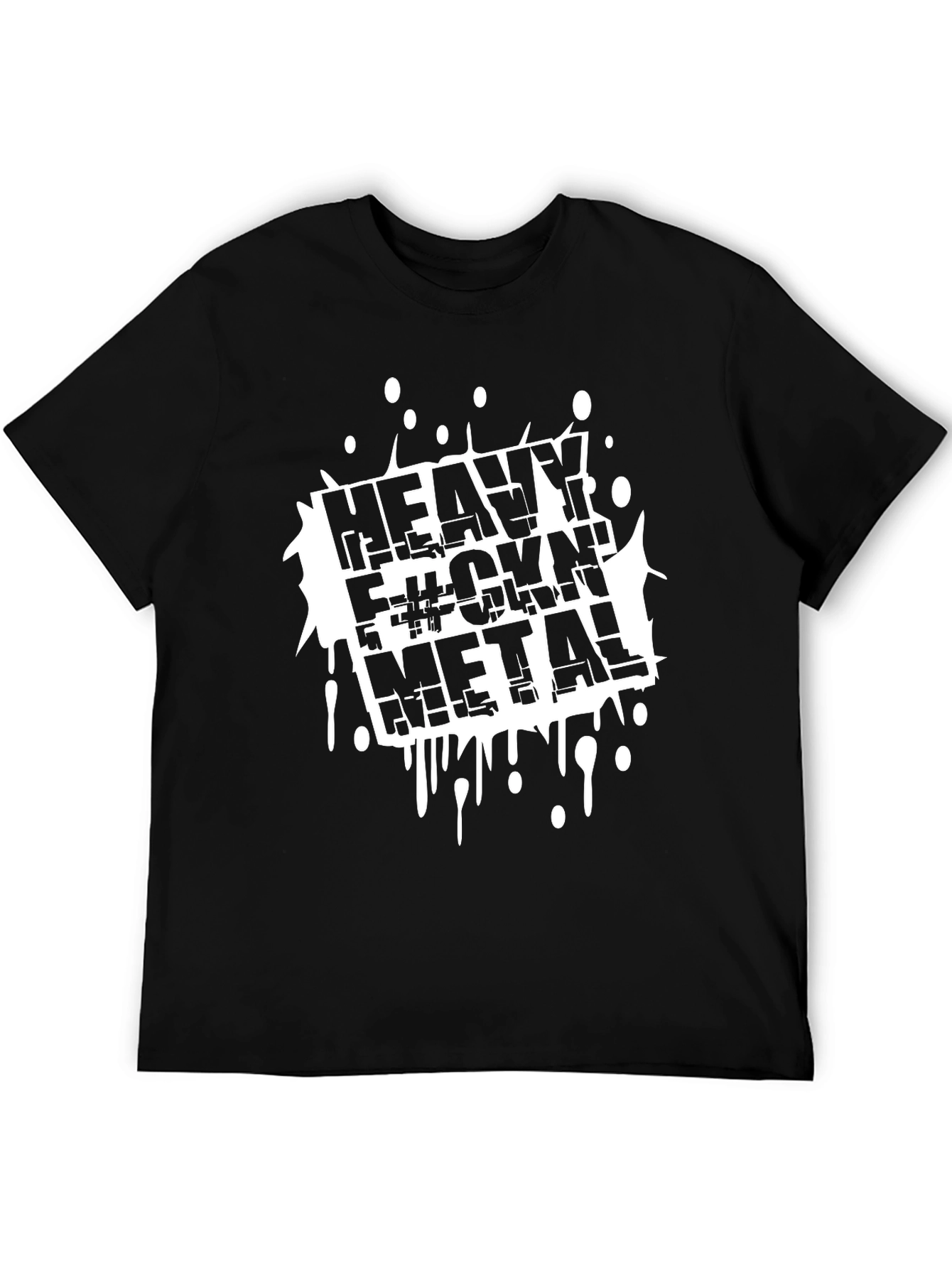 Heavy F#ckin Metal Black T-Shirt