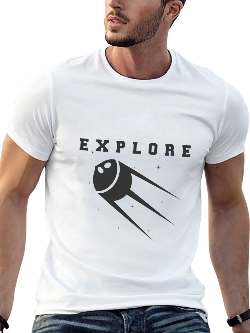 Explore Space T-Shirt - Black