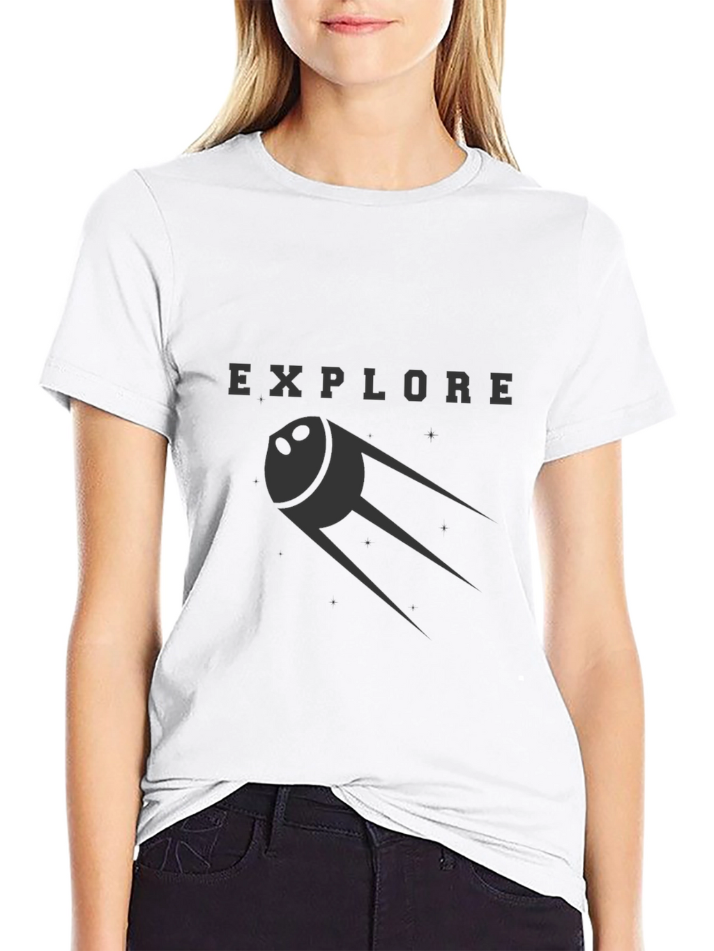 Explore Space T-Shirt - Black