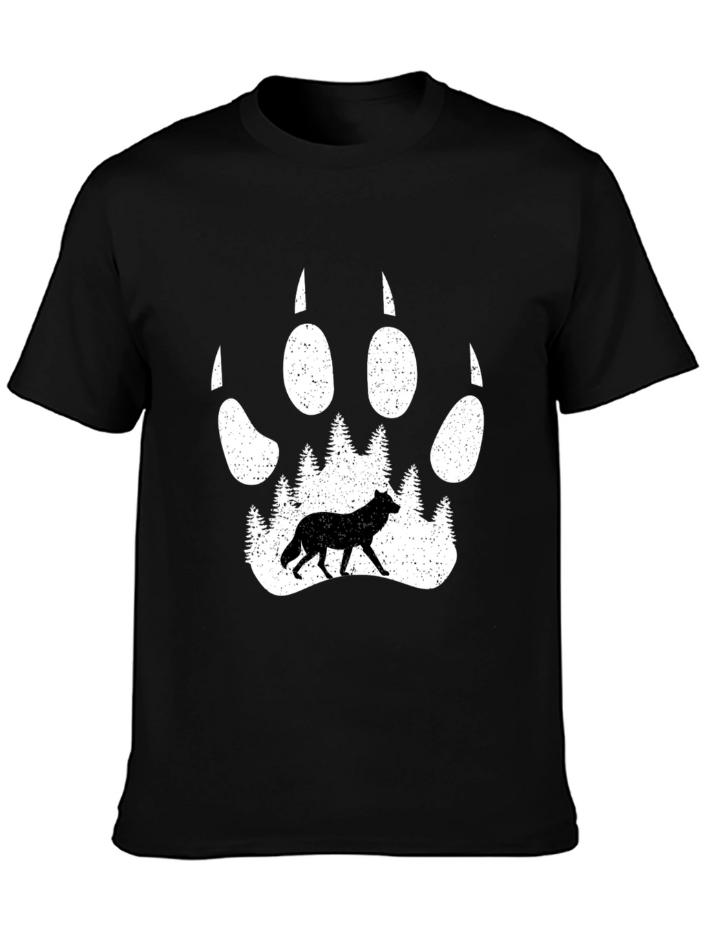 Wolf Paw Print Graphic Tee