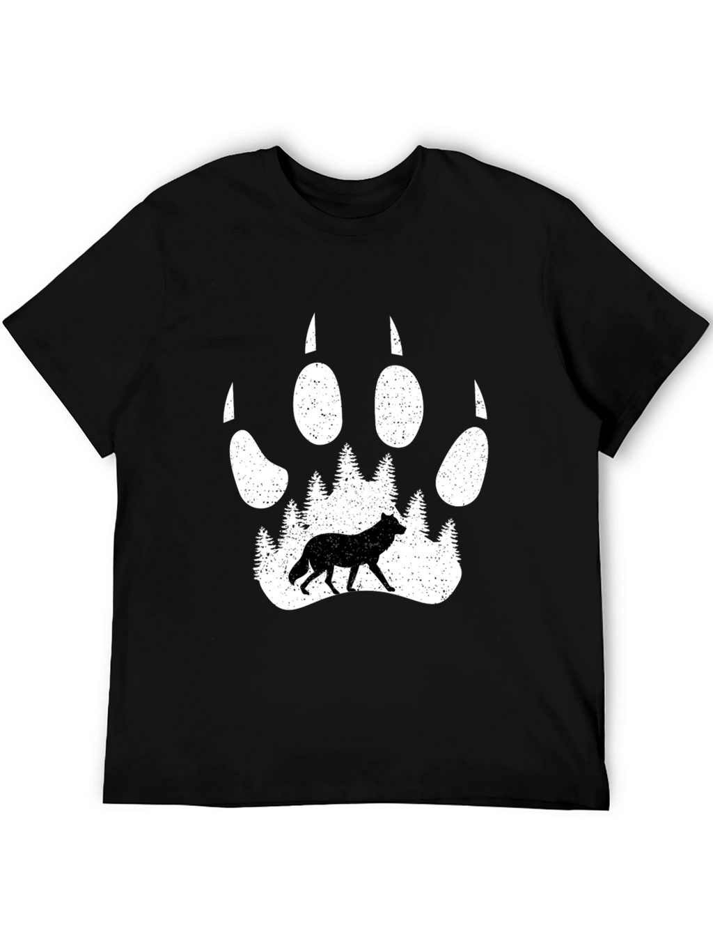 Wolf Paw Print Graphic Tee