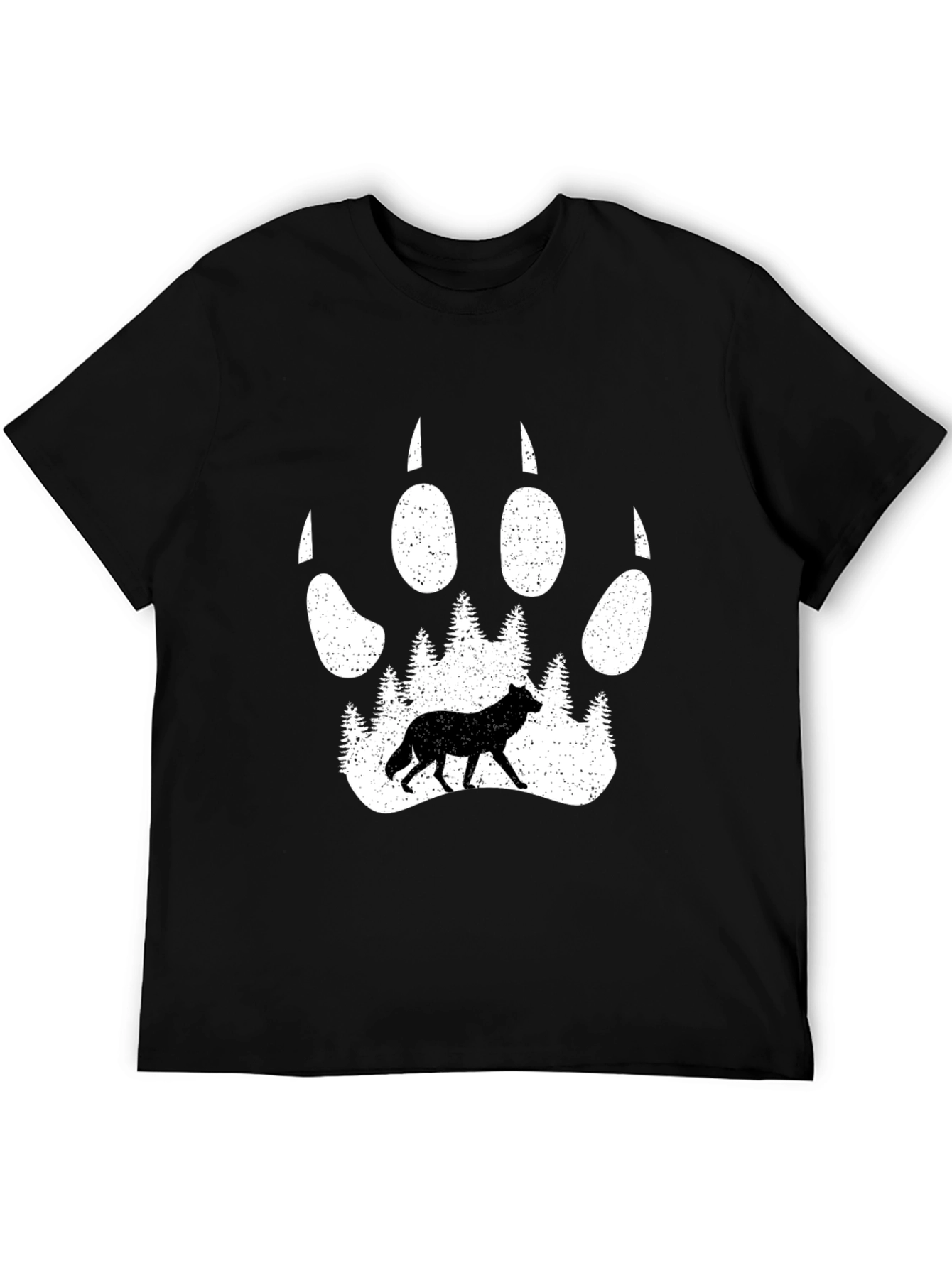 Wolf Paw Print Graphic Tee