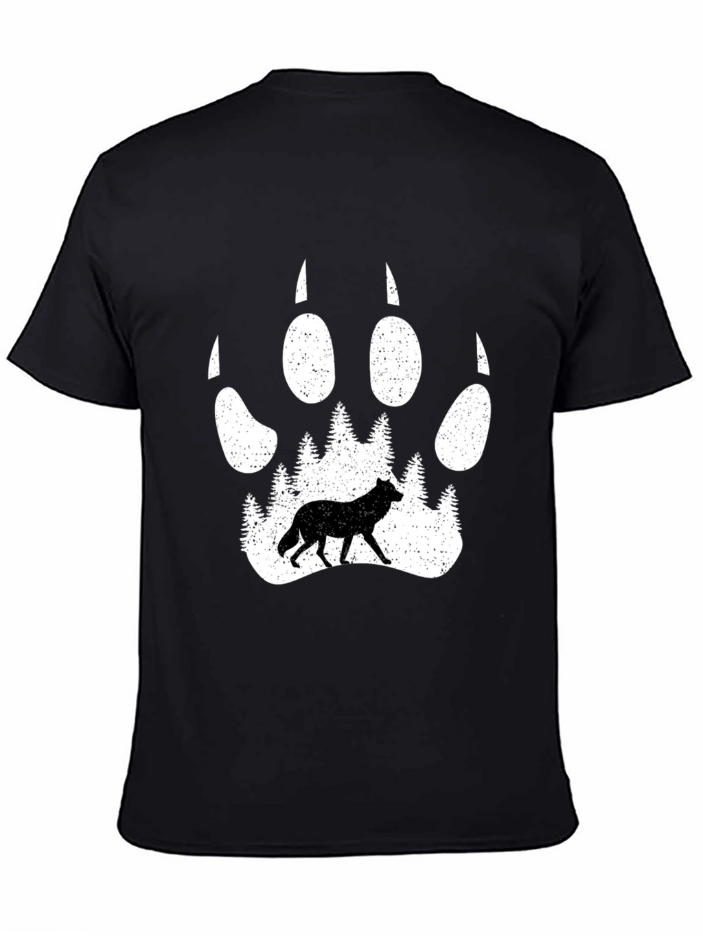 Wolf Paw Print Graphic Tee