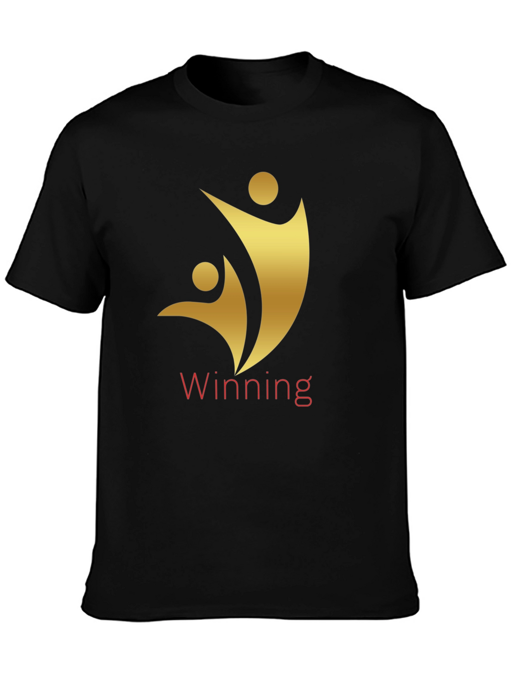 Winning Graphic Tee - Gold on Black