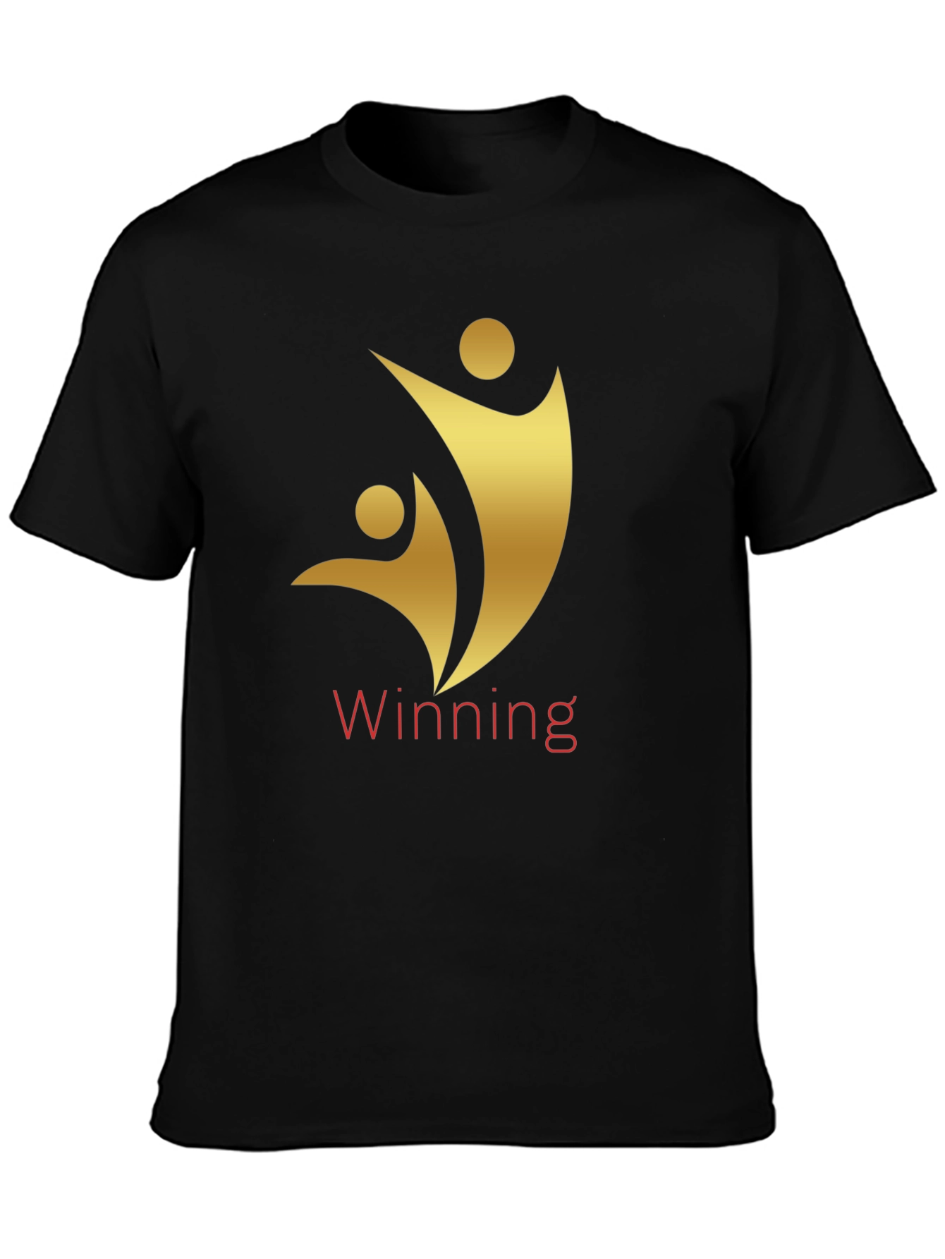 Winning Graphic Tee - Gold on Black
