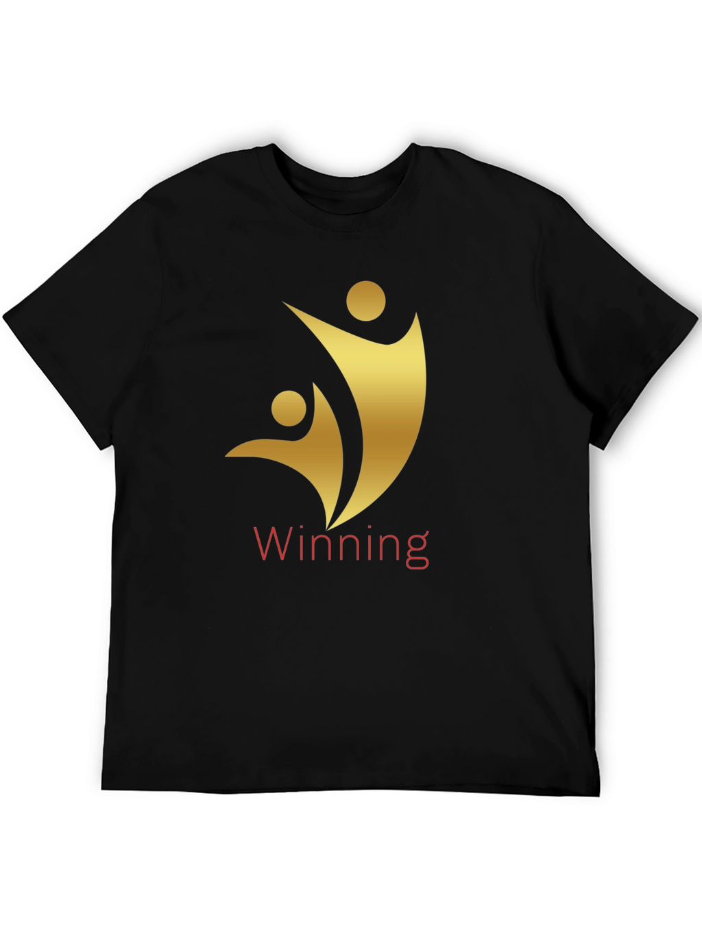 Winning Graphic Tee - Gold on Black