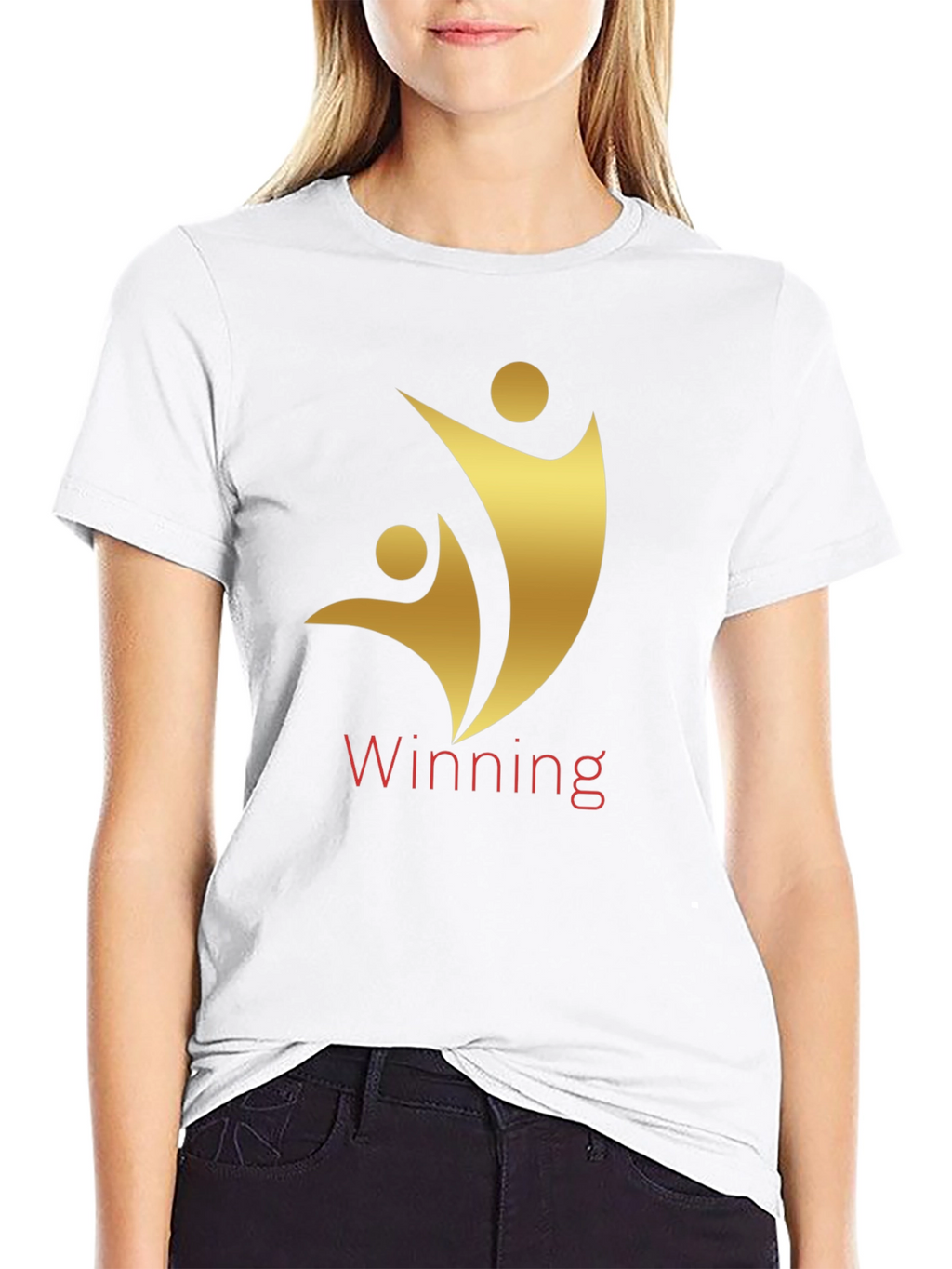 Winning Graphic Tee - Gold on Black