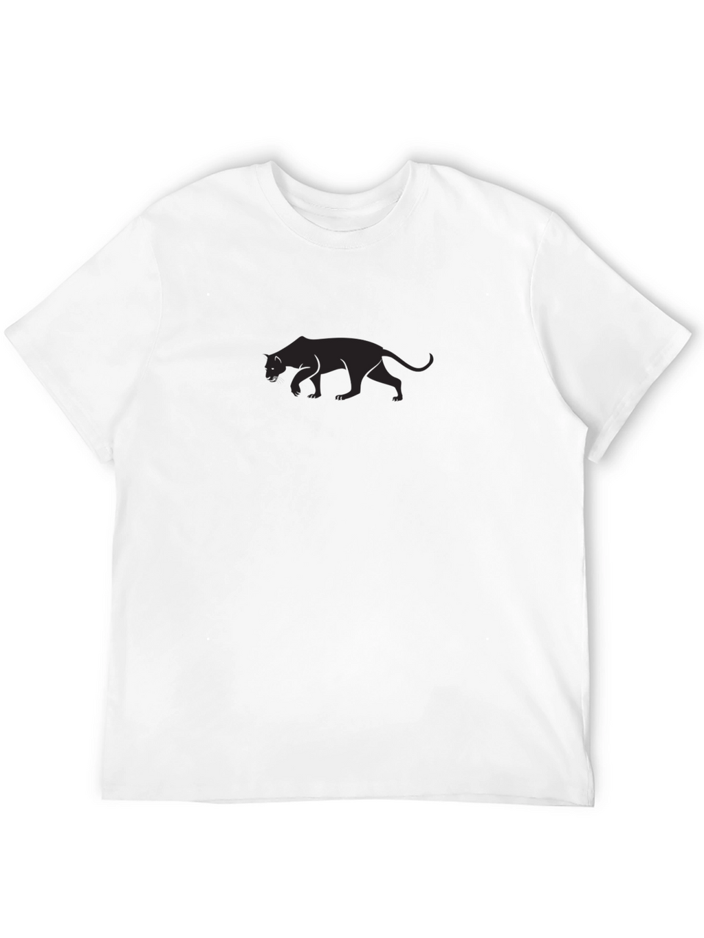Sleek Black Panther Graphic Tee - Menss Fashion