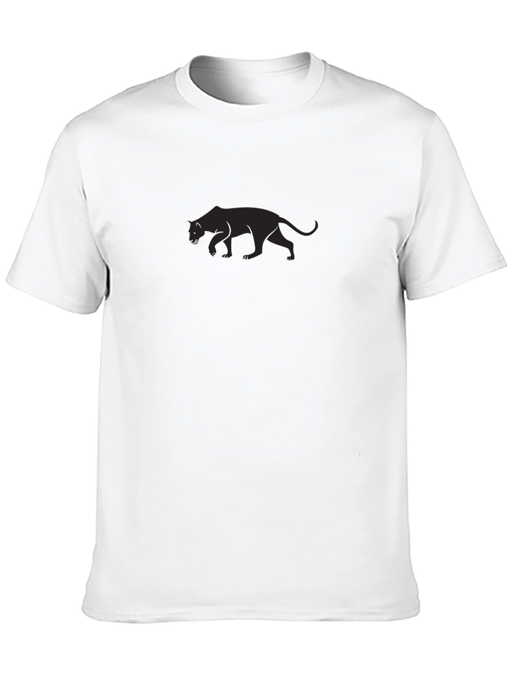 Sleek Black Panther Graphic Tee - Menss Fashion