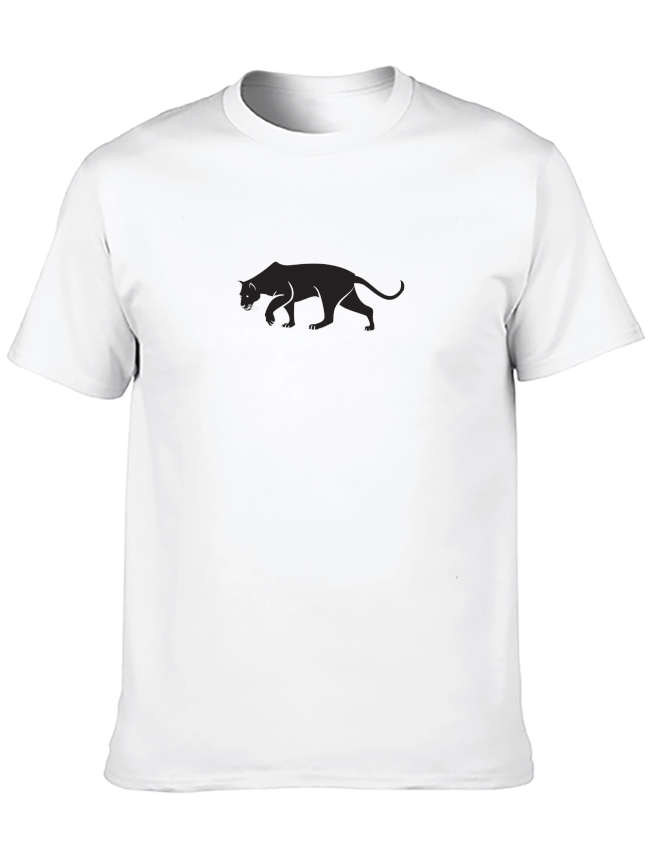 Sleek Black Panther Graphic Tee - Menss Fashion