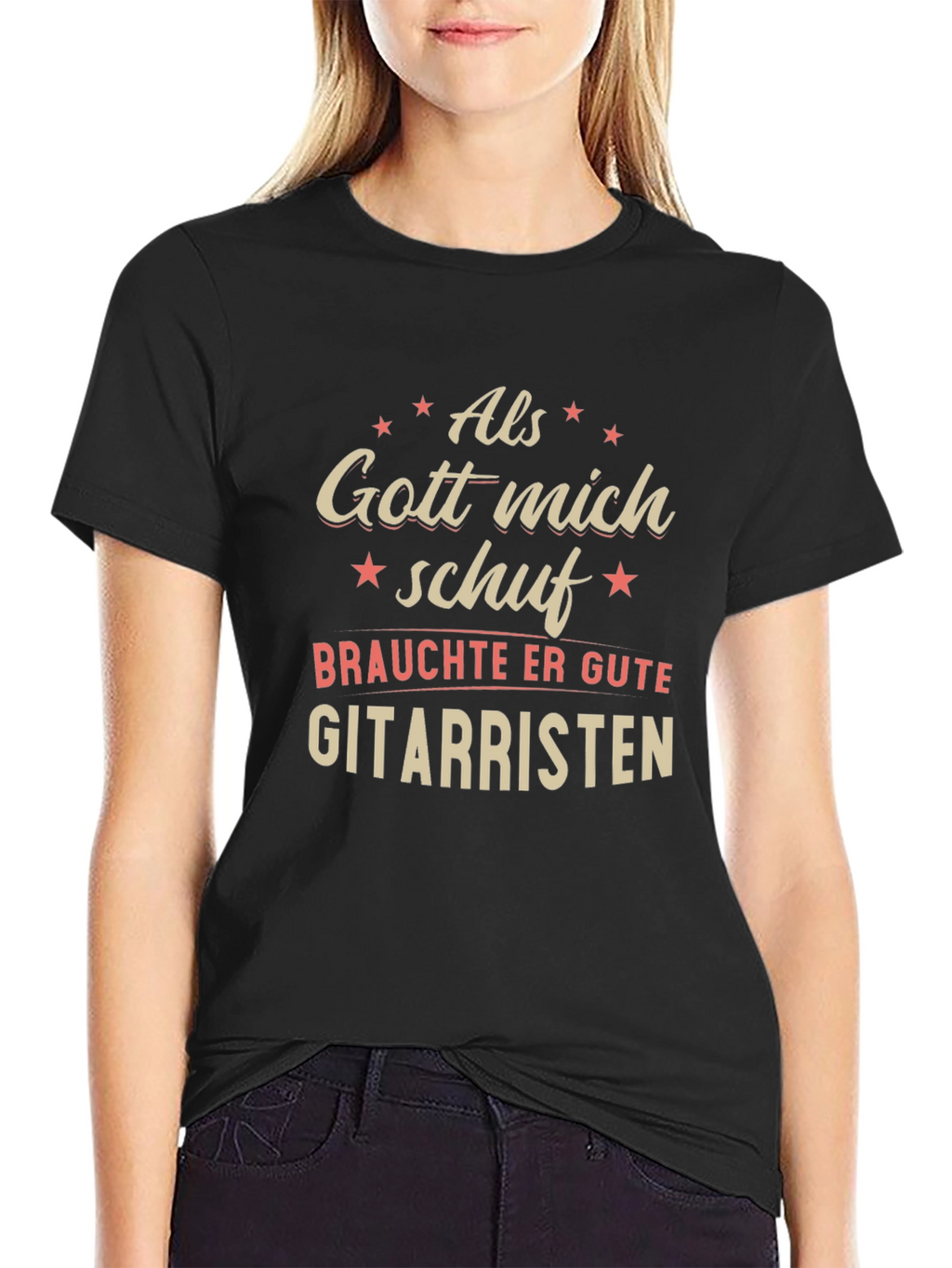 Als Gott Mich Schuf Guitarist Graphic Tee