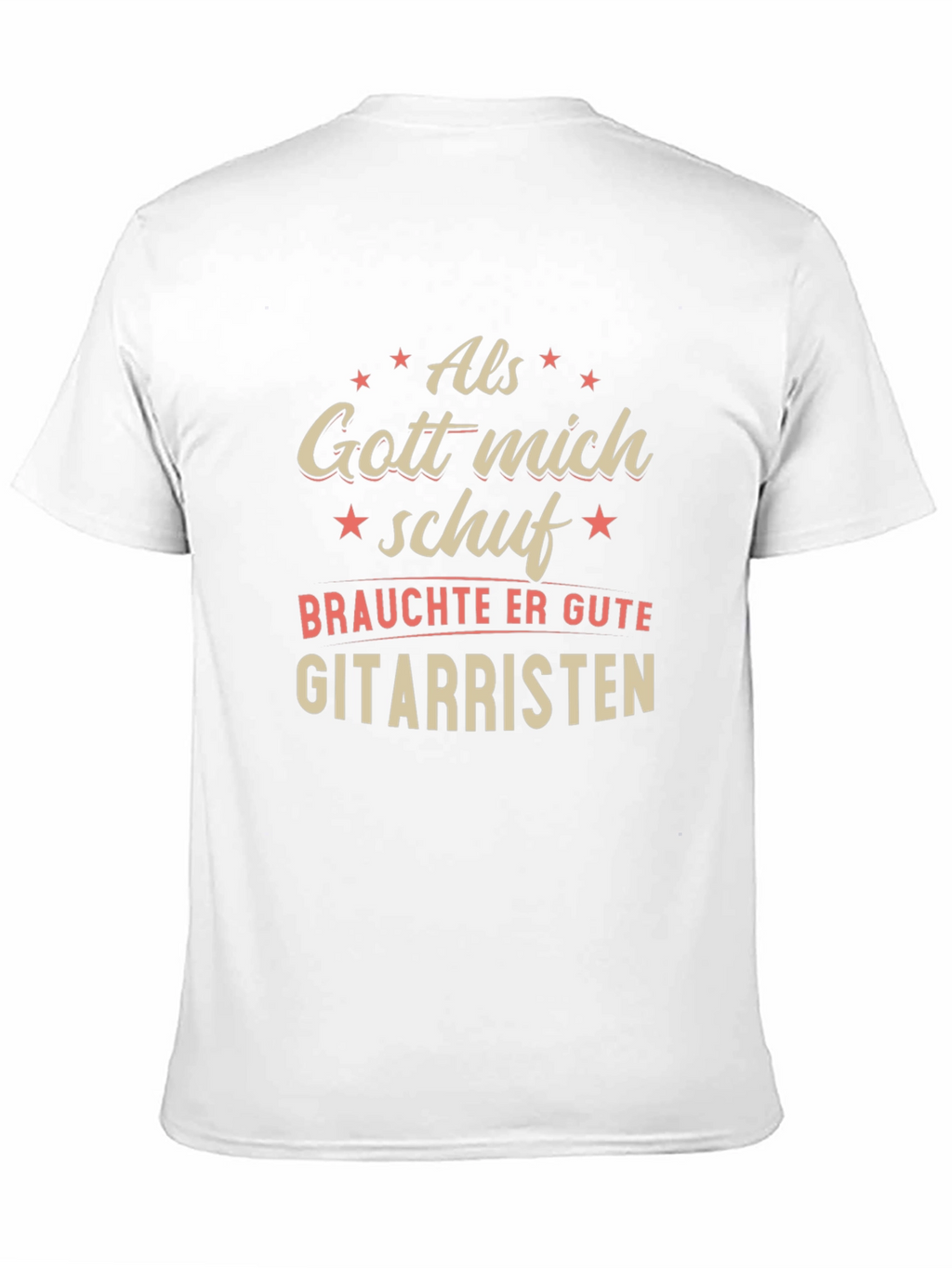 Als Gott Mich Schuf Guitarist Graphic Tee