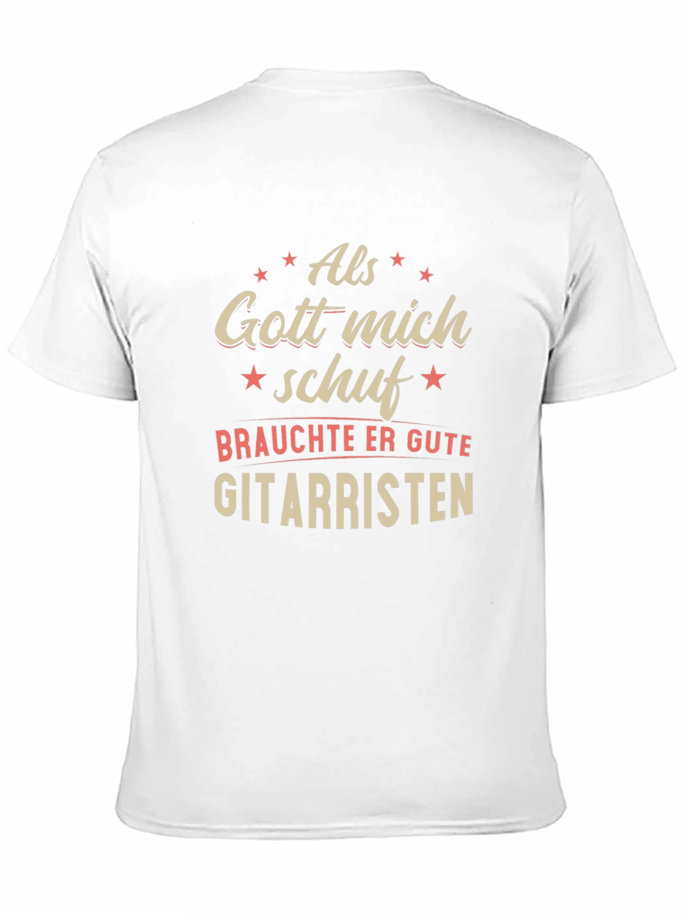 Als Gott Mich Schuf Guitarist Graphic Tee