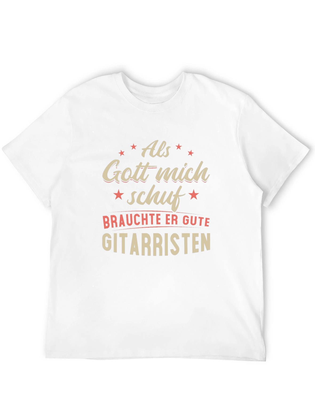 Als Gott Mich Schuf Guitarist Graphic Tee