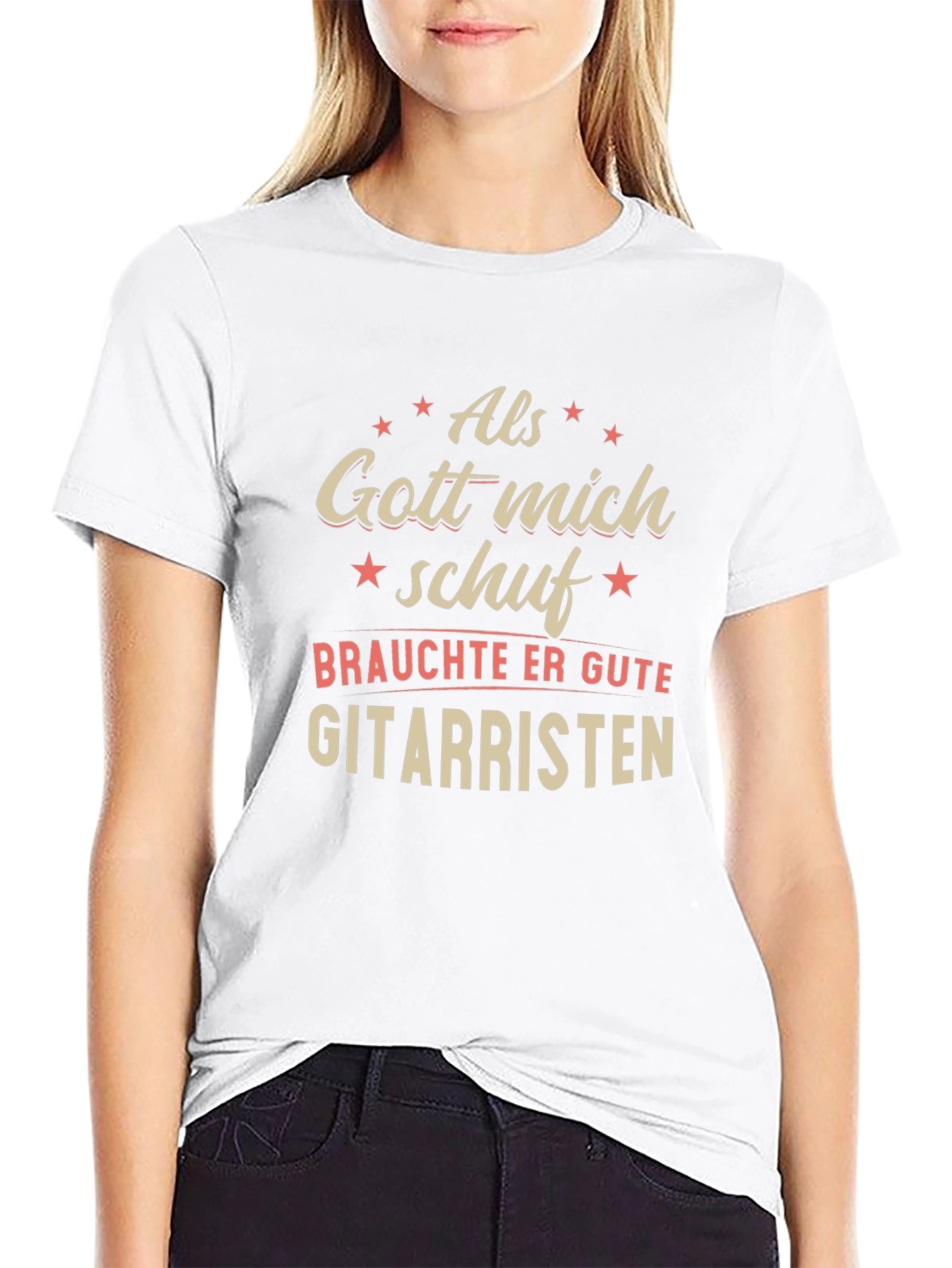 Als Gott Mich Schuf Guitarist Graphic Tee