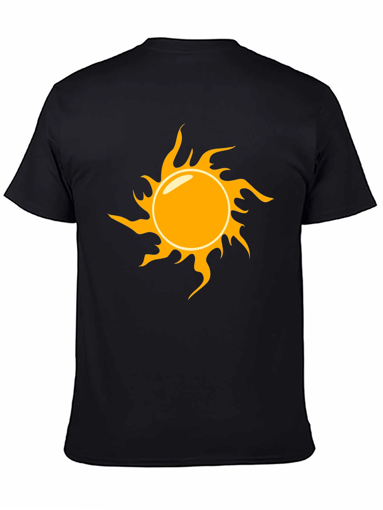 Sun Graphic Black T-Shirt - Stylish & Casual