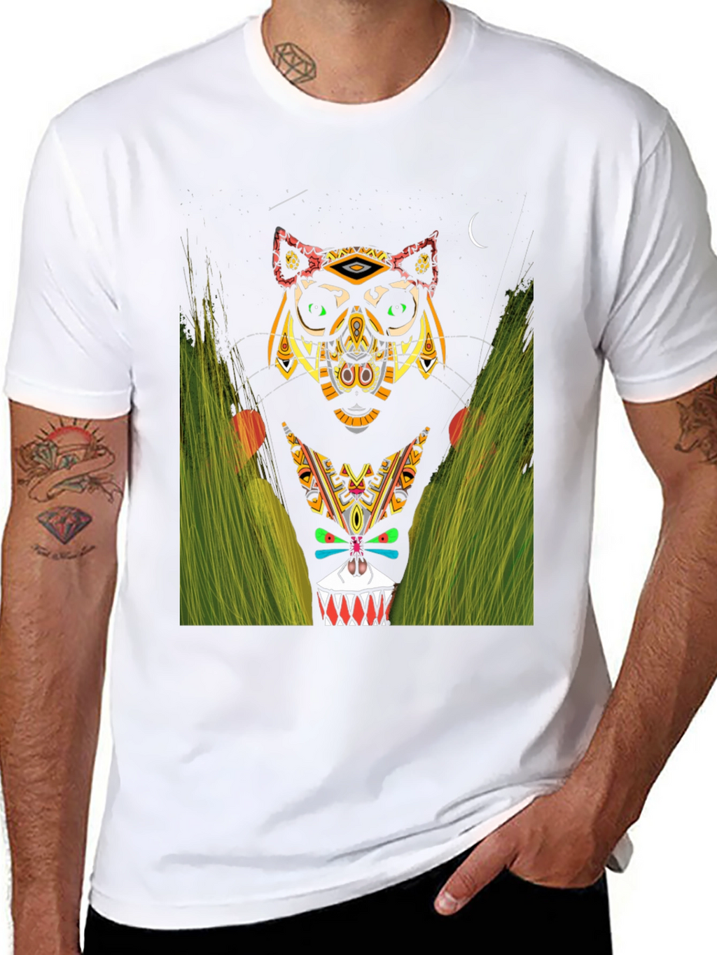 Tribal Totem Animal Graphic Tee