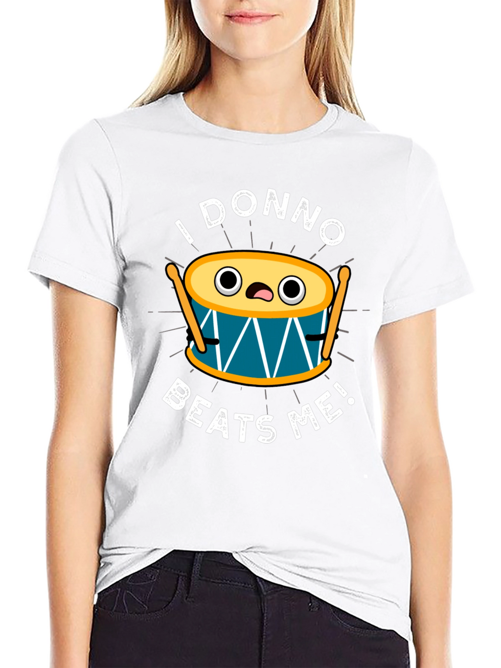 Funny I Donno Beats Me Drummer T-Shirt