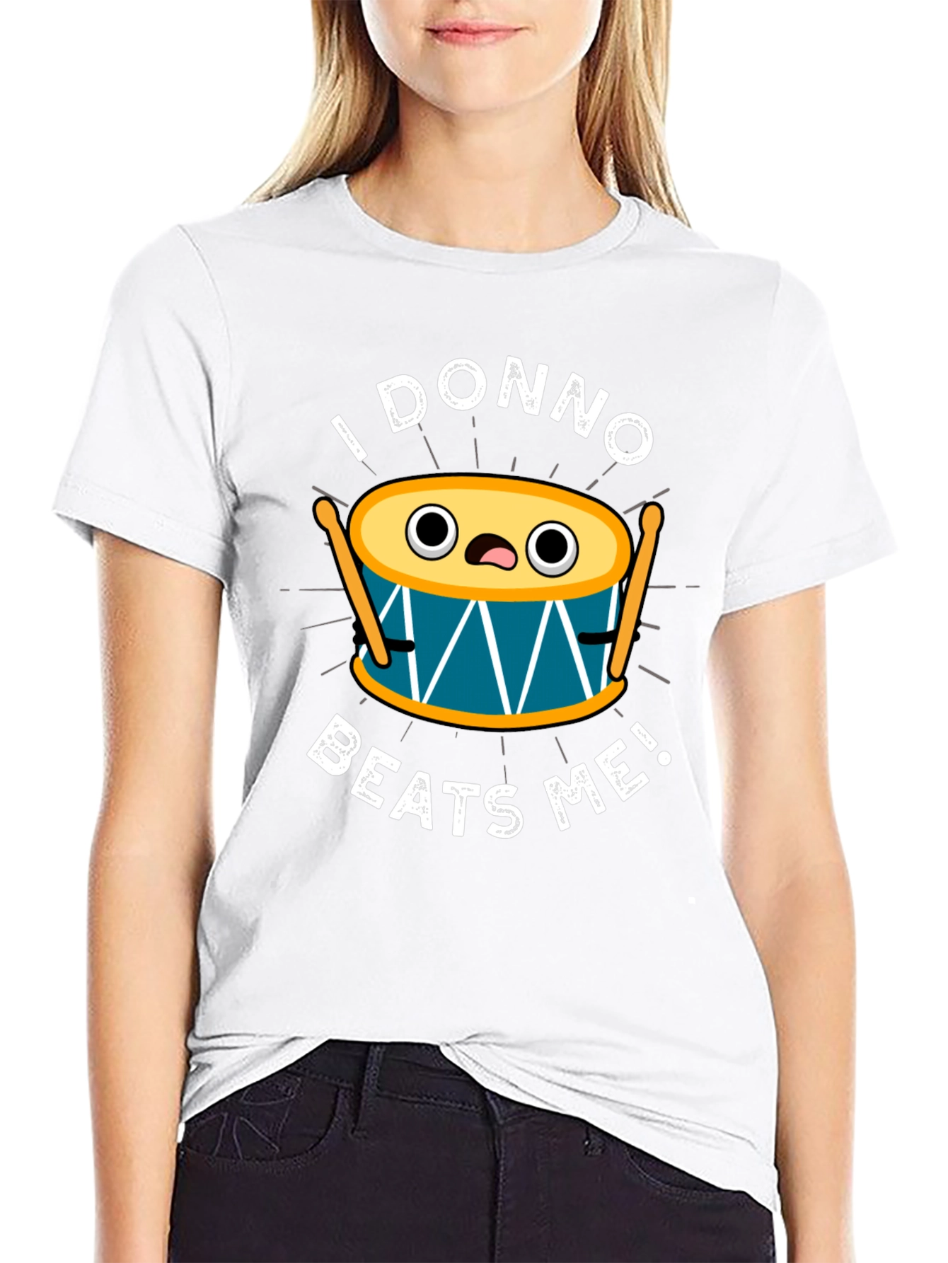 Funny I Donno Beats Me Drummer T-Shirt