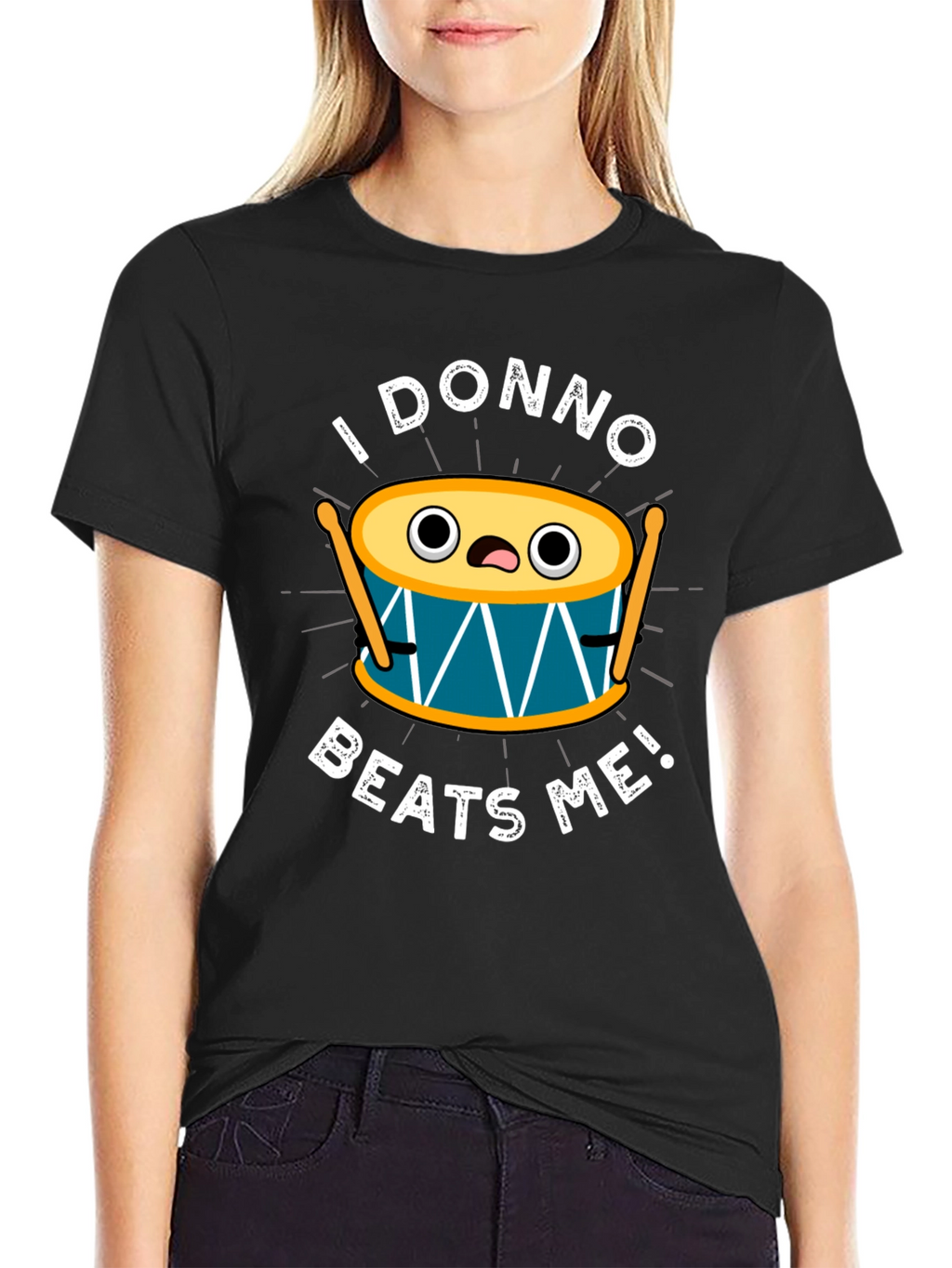 Funny I Donno Beats Me Drummer T-Shirt