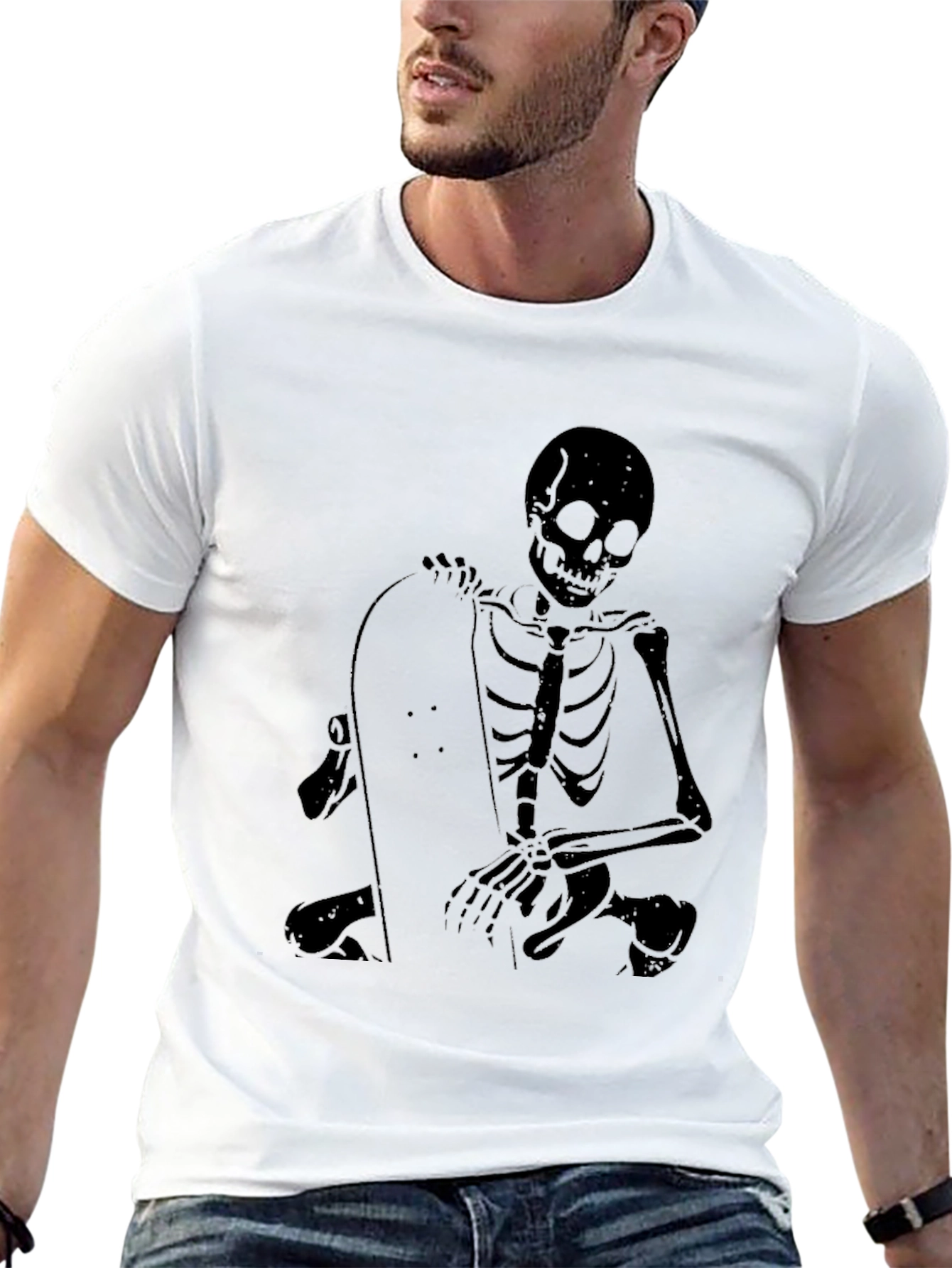 Skeleton Graphic Black T-Shirt